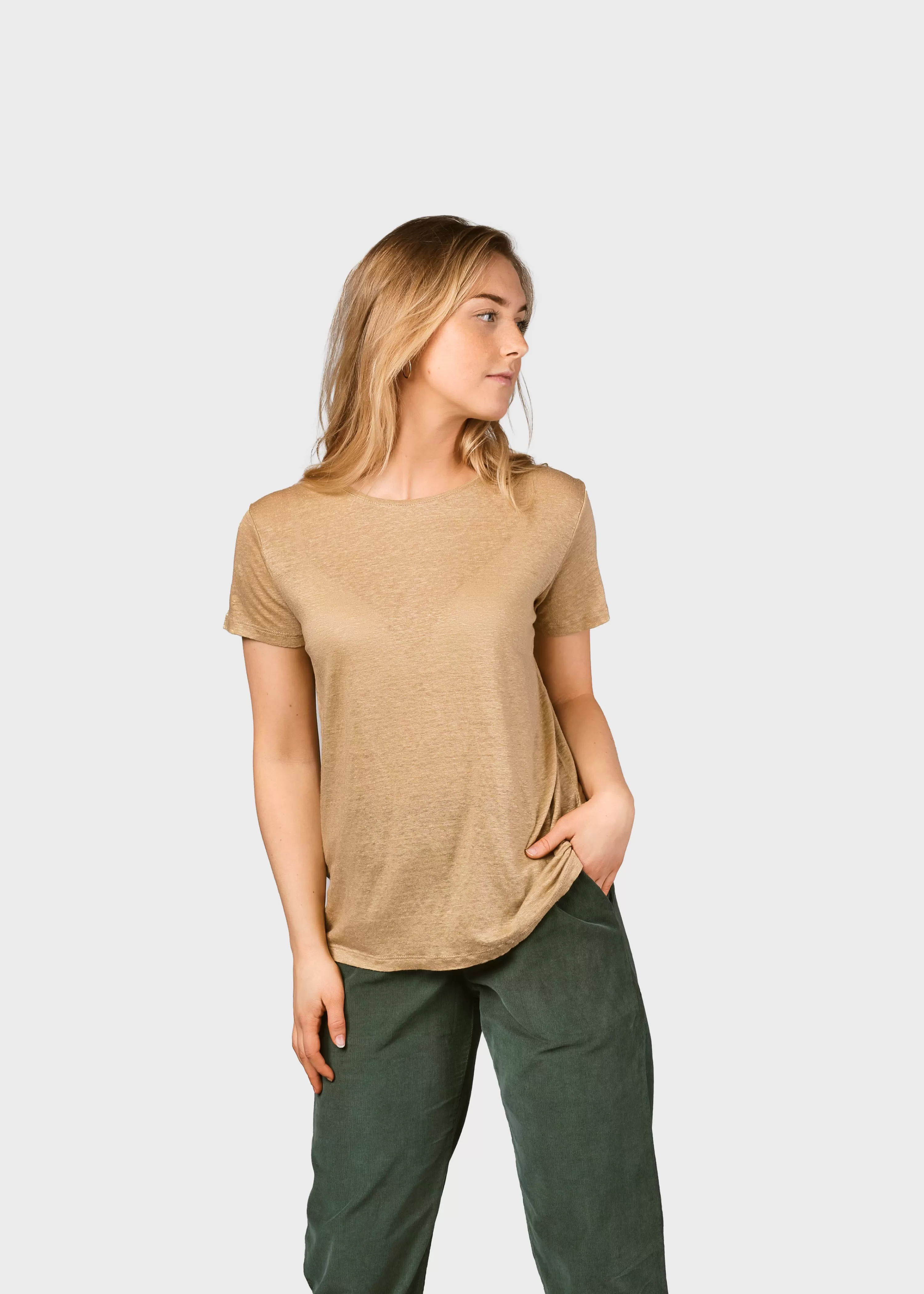 Klitmoller Collective Tees & Tops*Rikke linen tee - Sand