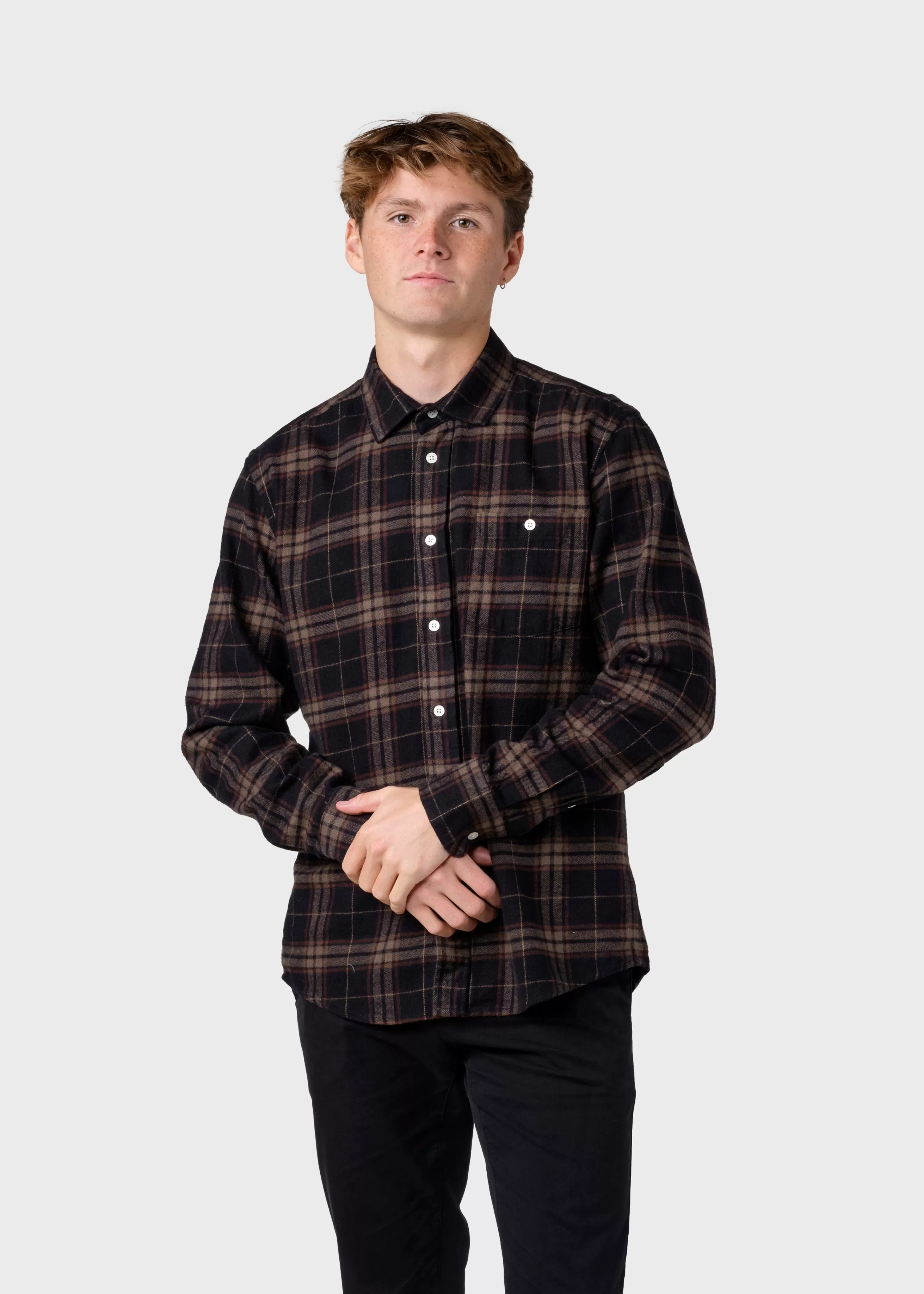 Klitmoller Collective Shirts*Rocco shirt - Brown check