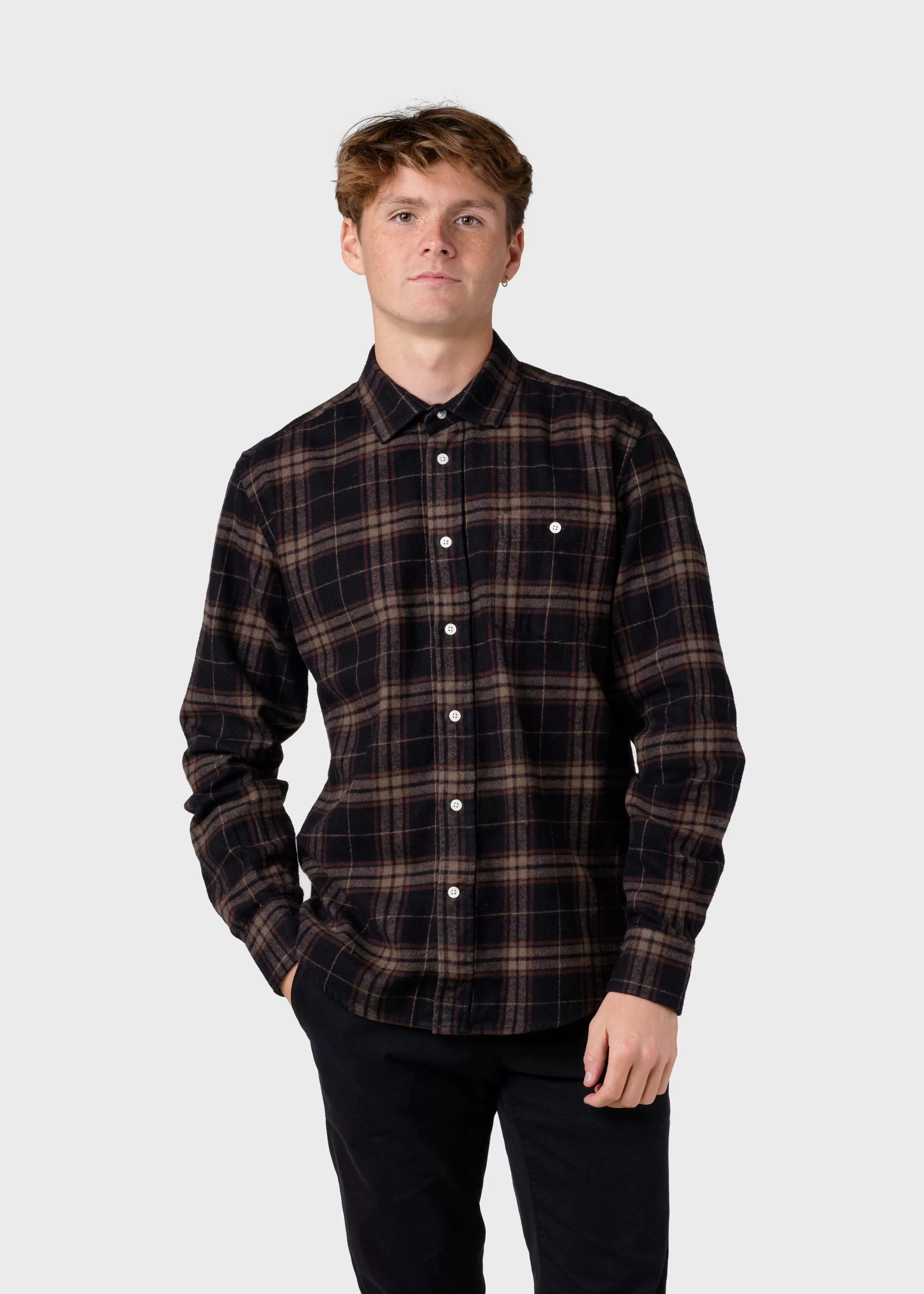 Klitmoller Collective Shirts*Rocco shirt - Brown check