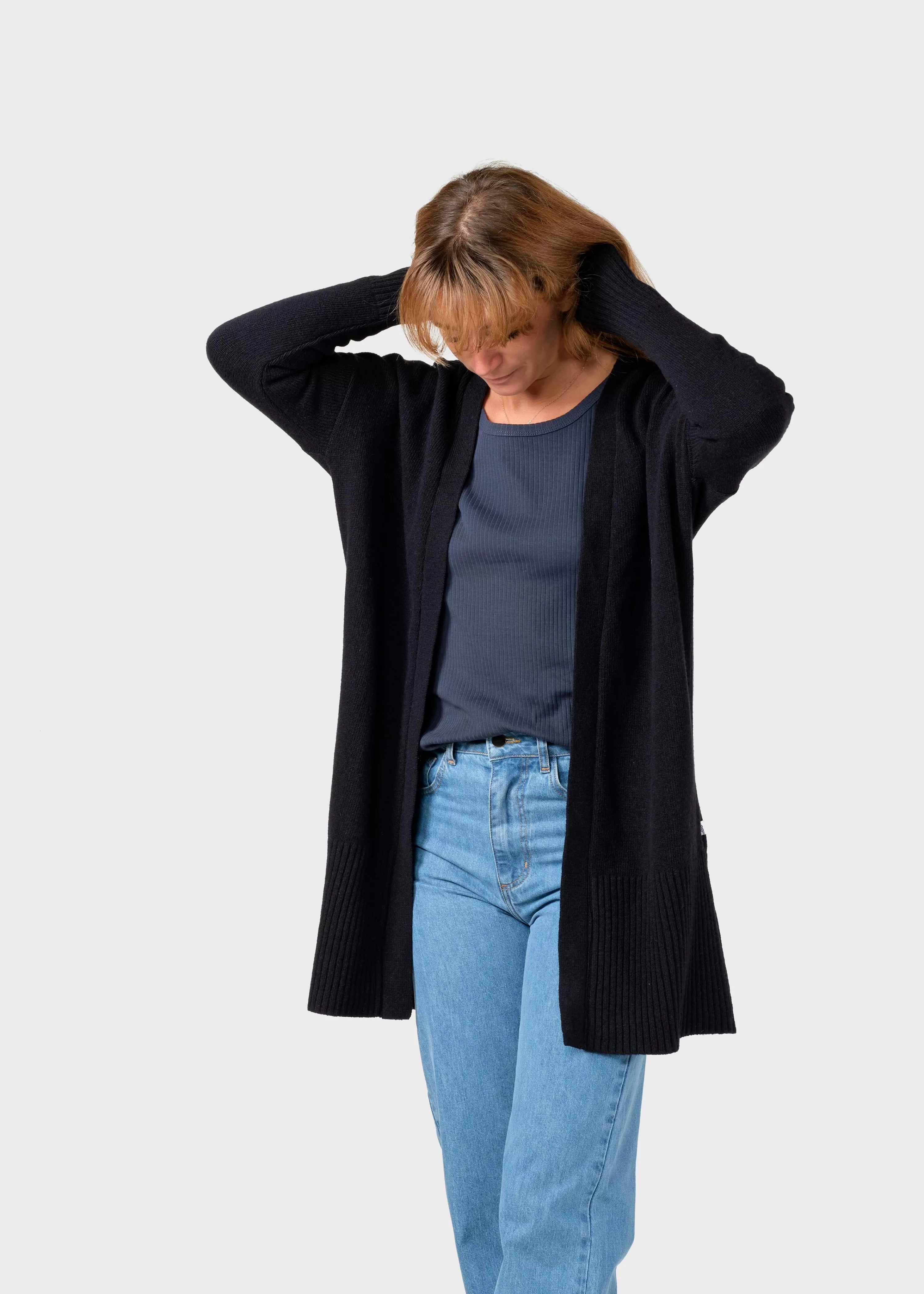 Klitmoller Collective Knitwear | Brushed Merino wool*Rosemarie knit cardigan - Black