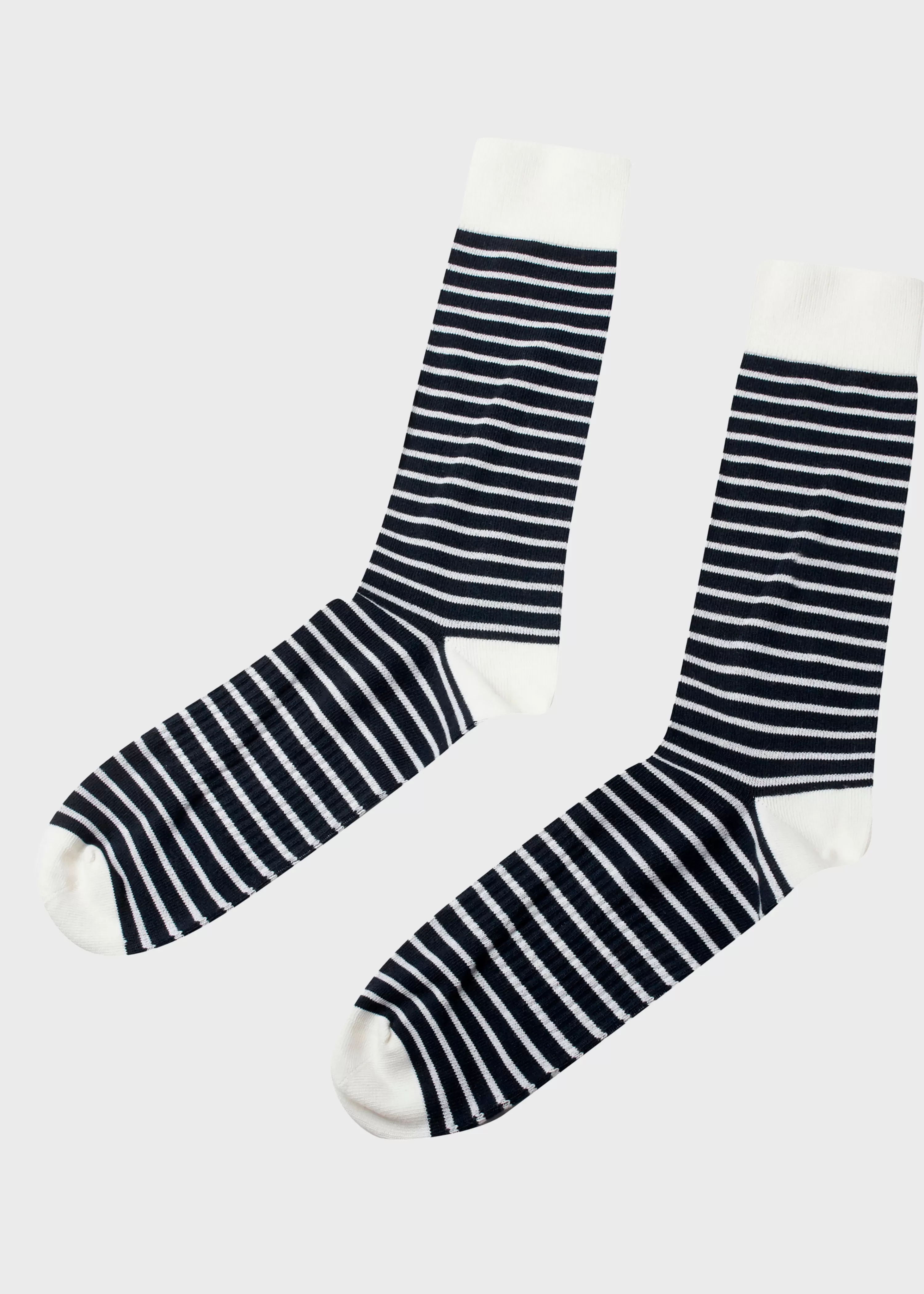 Klitmoller Collective Socks*Sailor cotton sock - Cream/navy