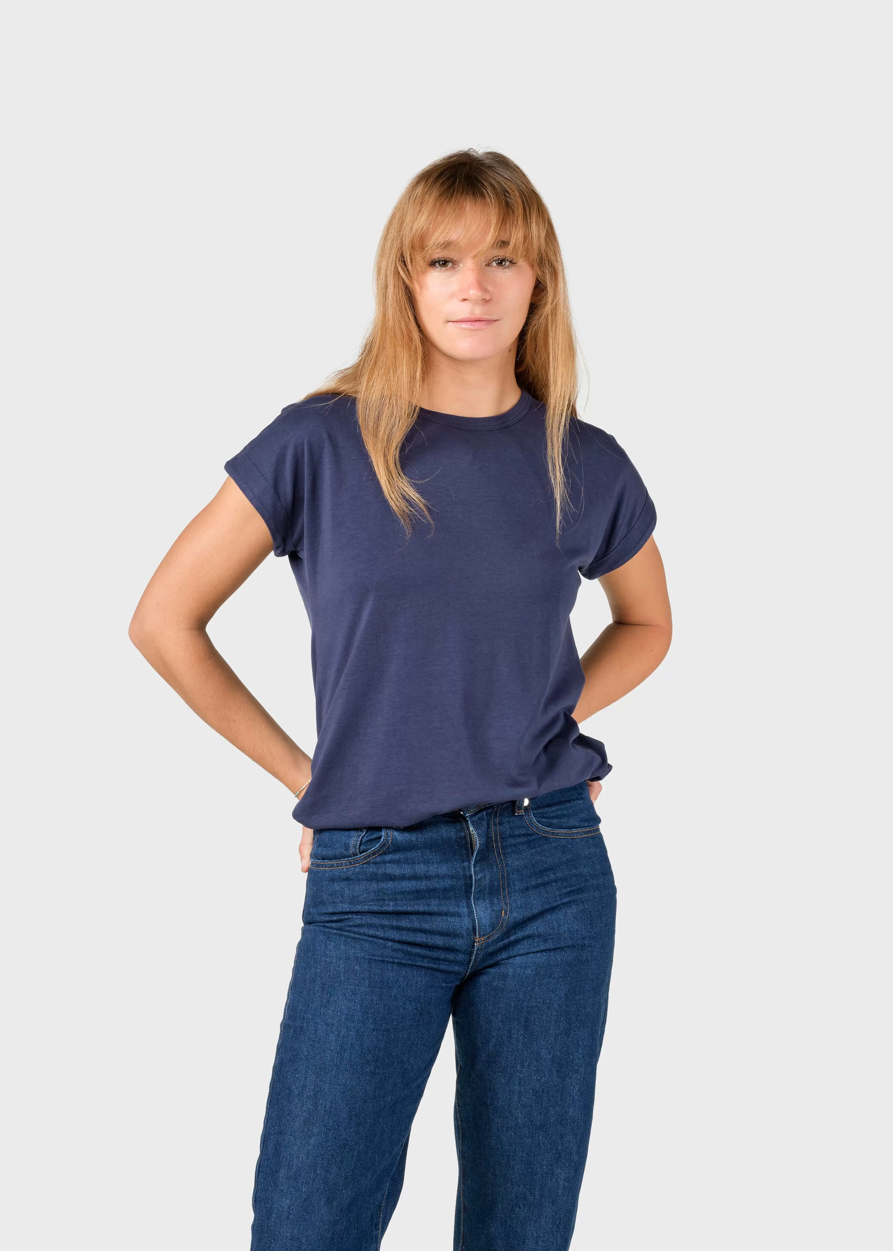 Klitmoller Collective Tees & Tops*Sigrid tee - Deep blue