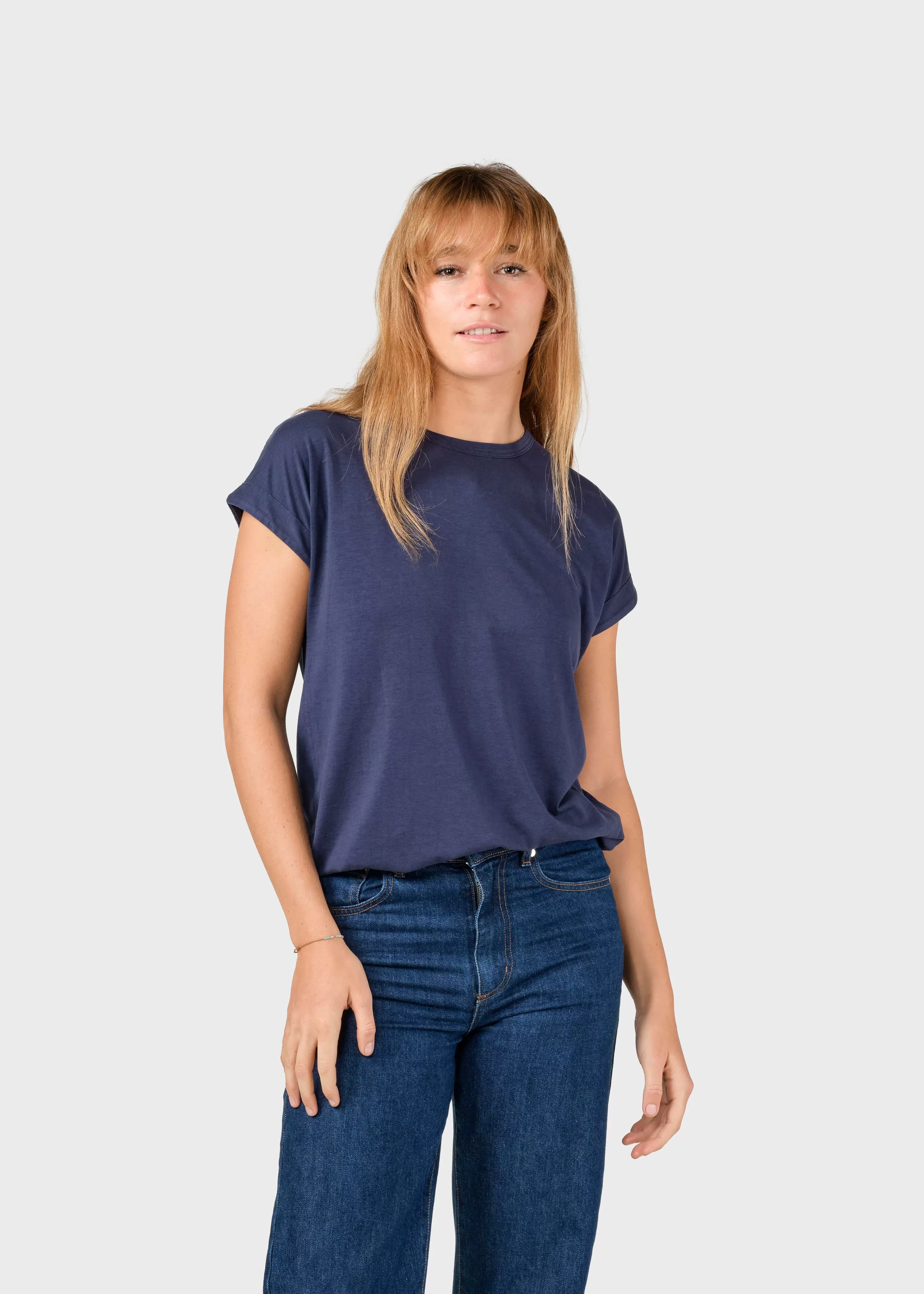 Klitmoller Collective Tees & Tops*Sigrid tee - Deep blue