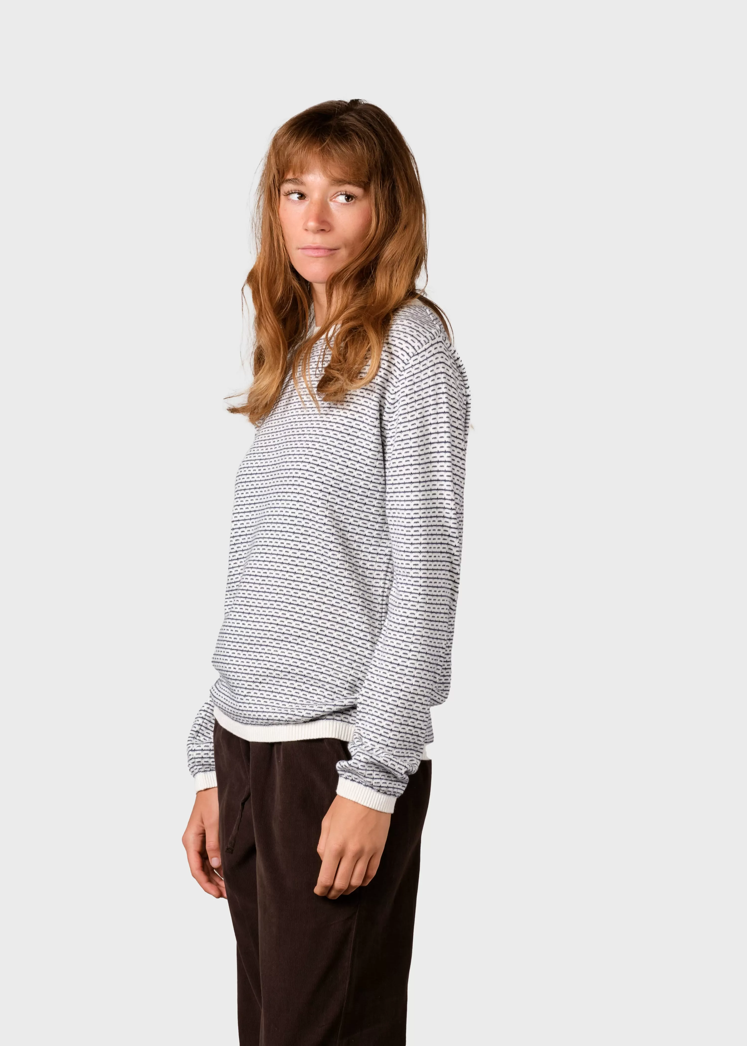 Klitmoller Collective Knitwear | Cotton/Cashmere*Silje knit - Cream/navy