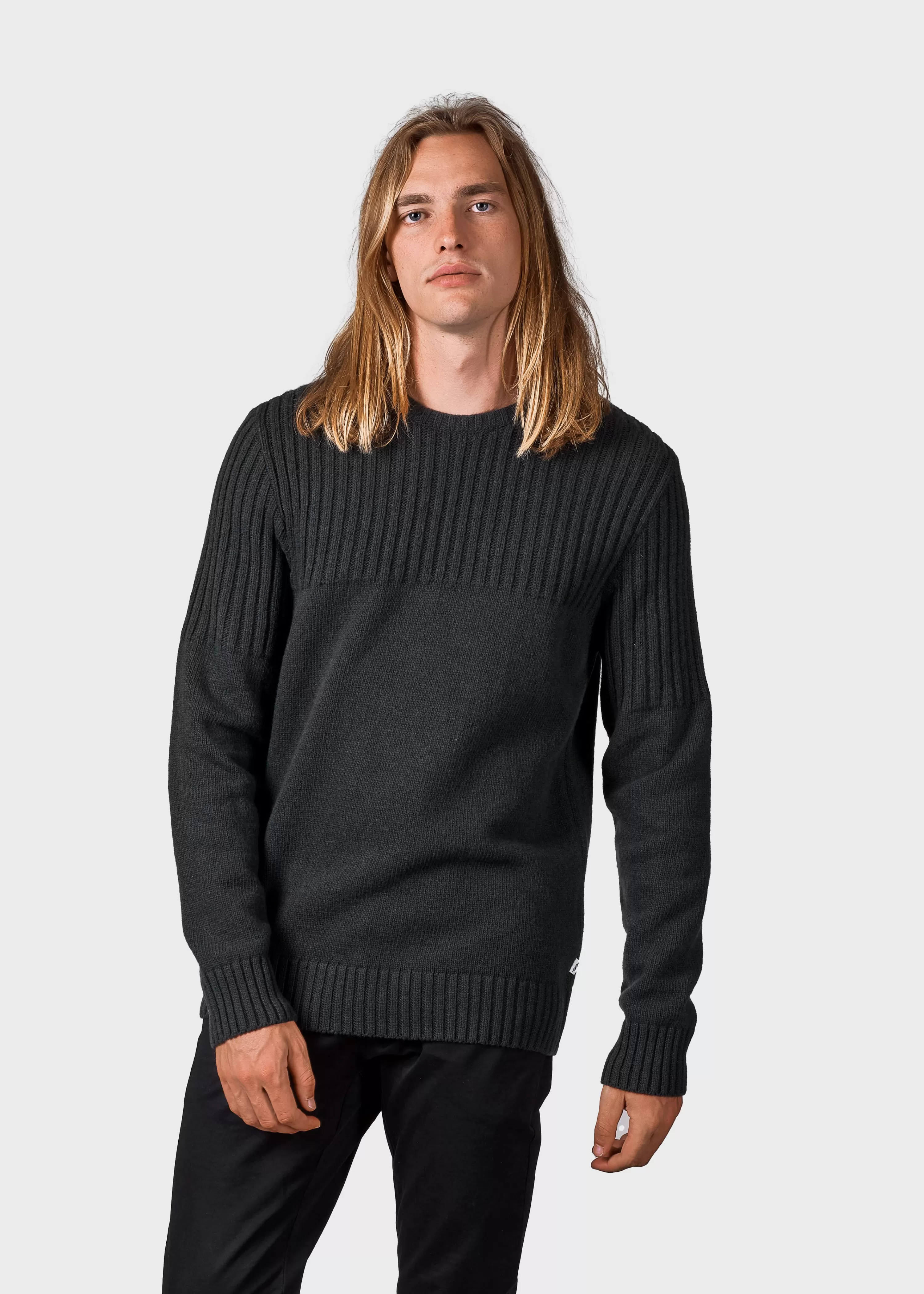 Klitmoller Collective Brushed Merino wool*Søren knit - Olive