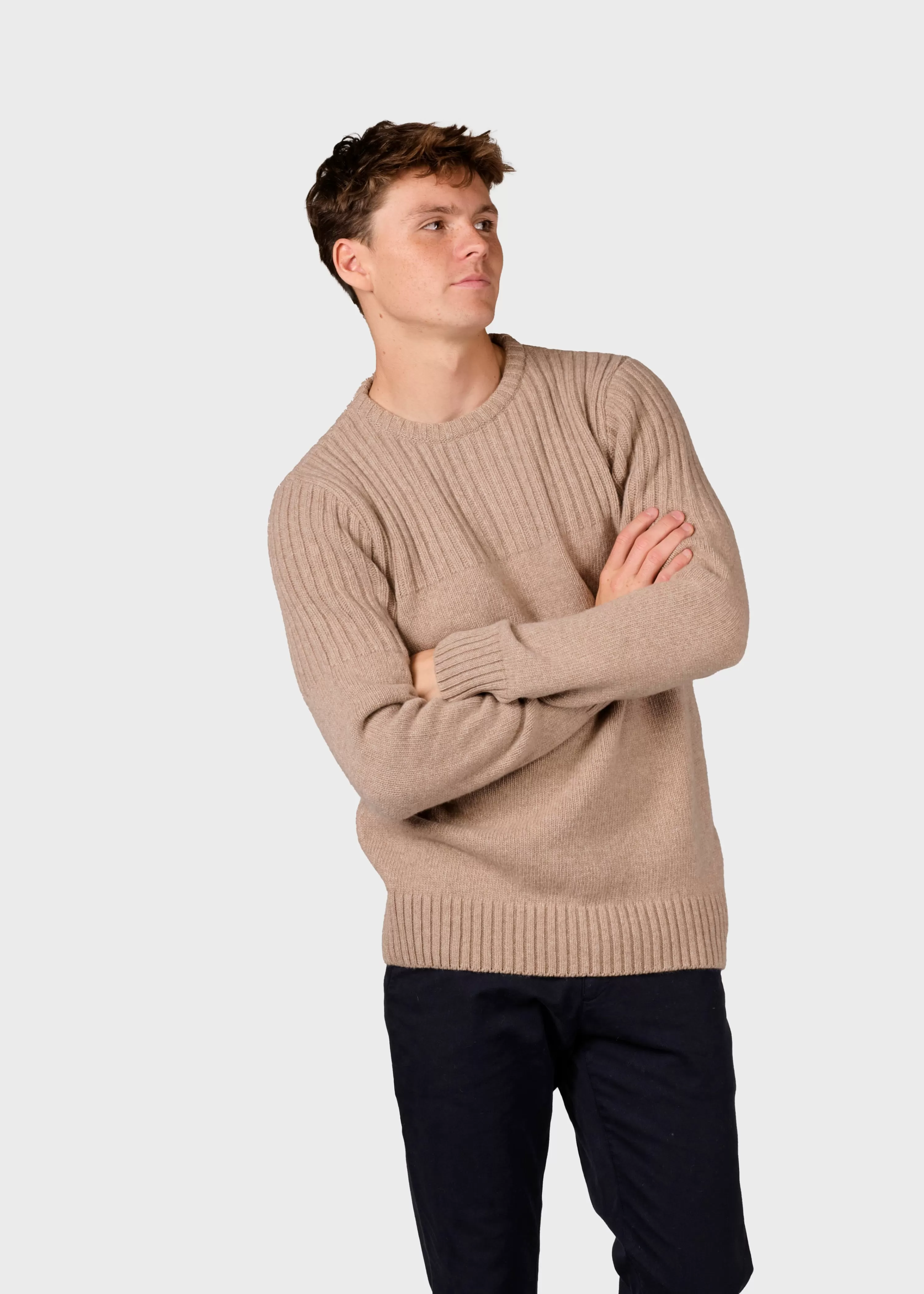 Klitmoller Collective Brushed Merino wool*Søren knit - Sand