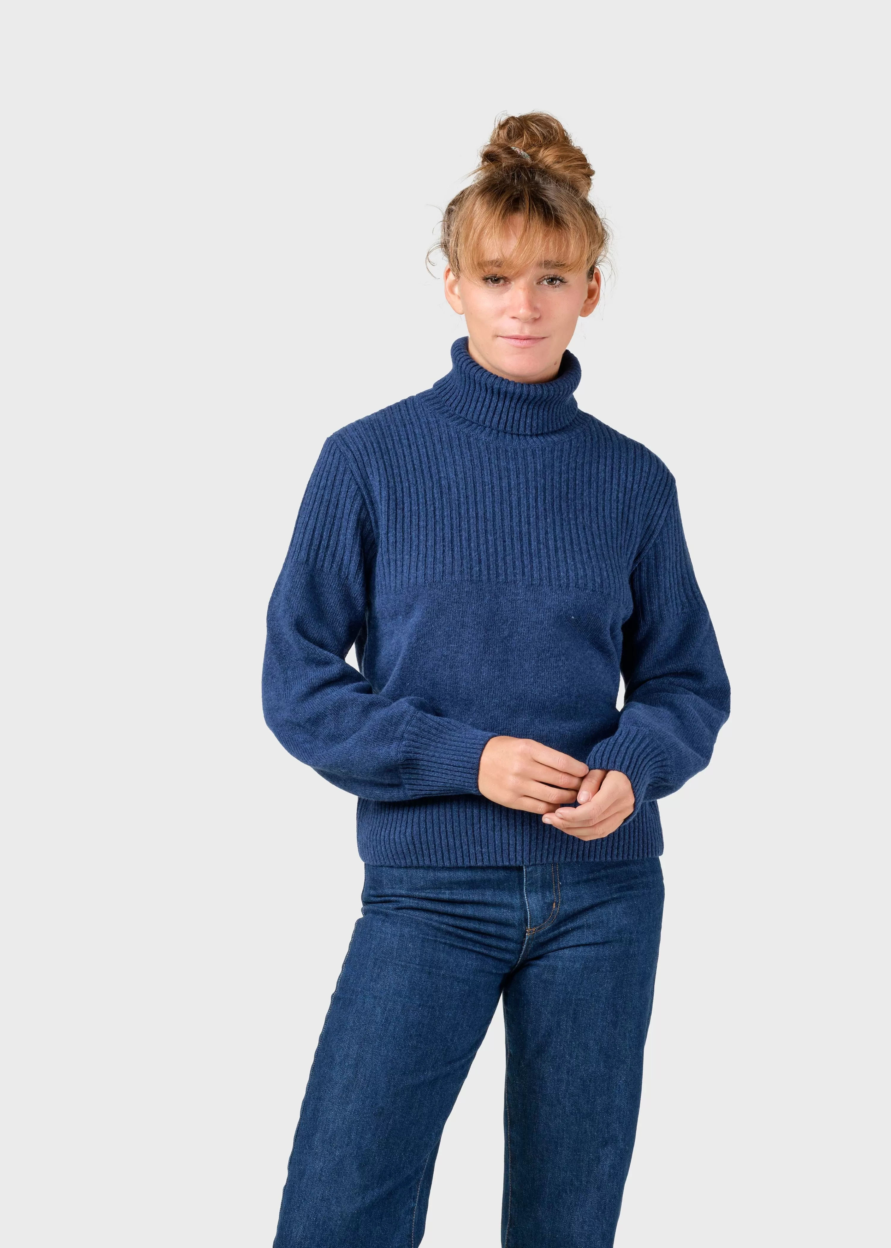 Klitmoller Collective Knitwear | Brushed Merino wool*Svale knit - Deep blue