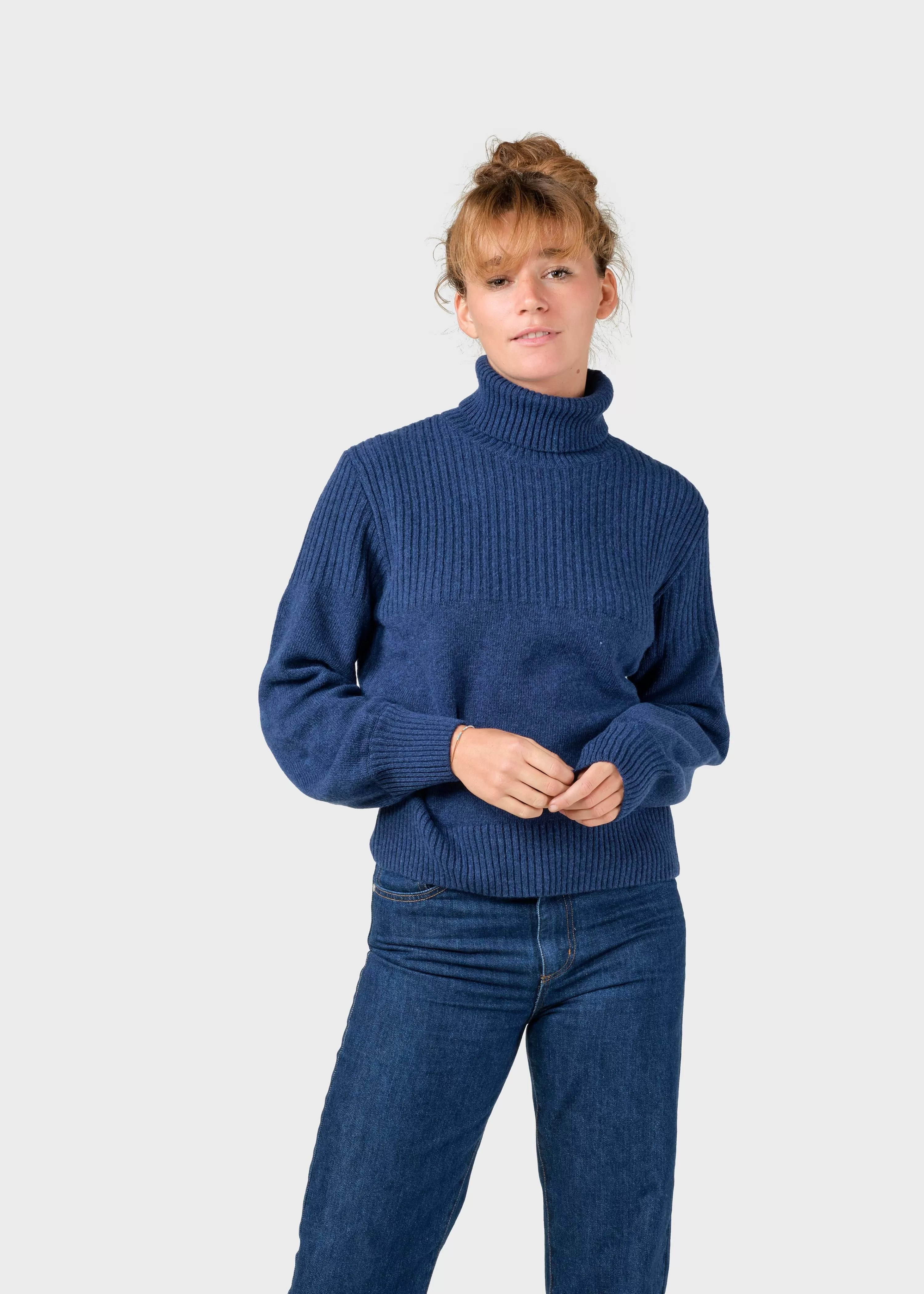 Klitmoller Collective Knitwear | Brushed Merino wool*Svale knit - Deep blue