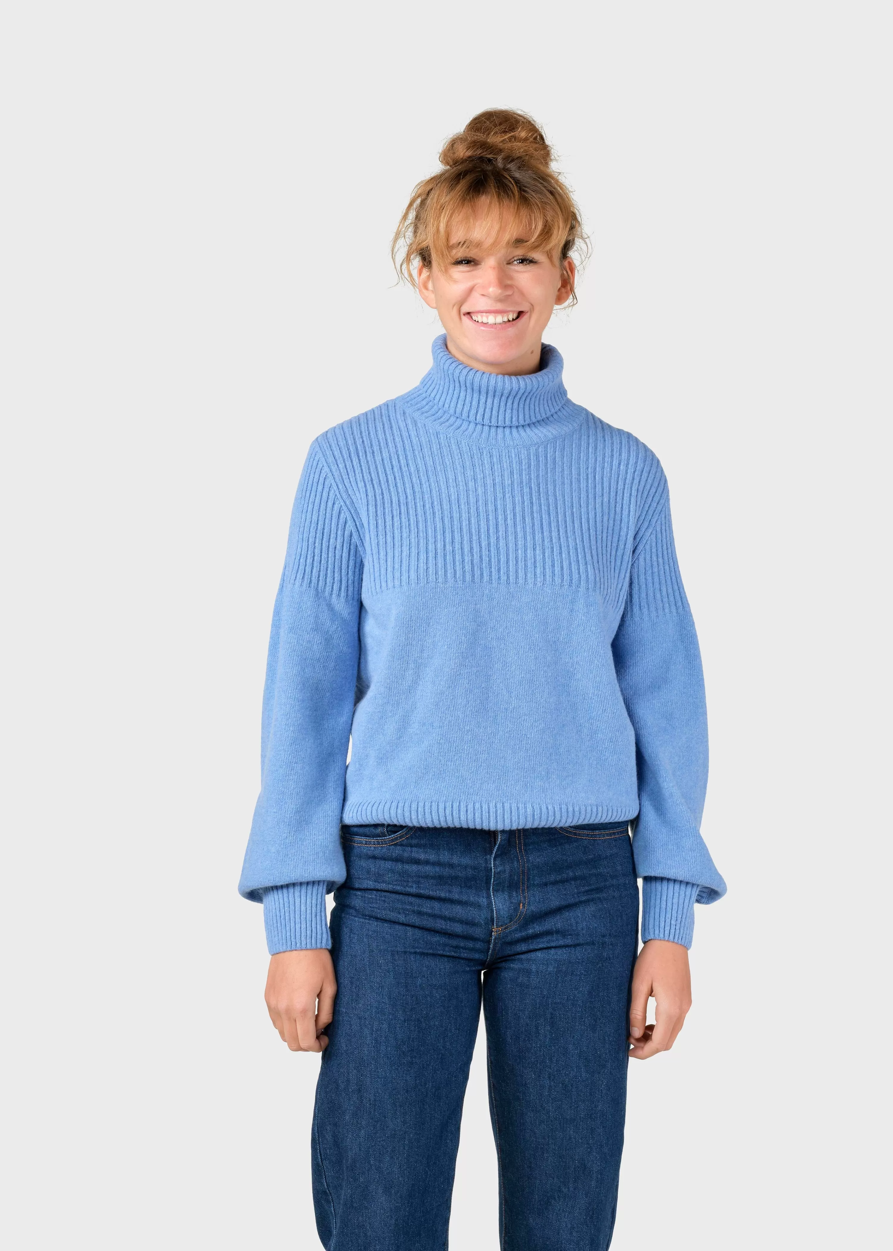 Klitmoller Collective Knitwear | Brushed Merino wool*Svale knit - Light blue