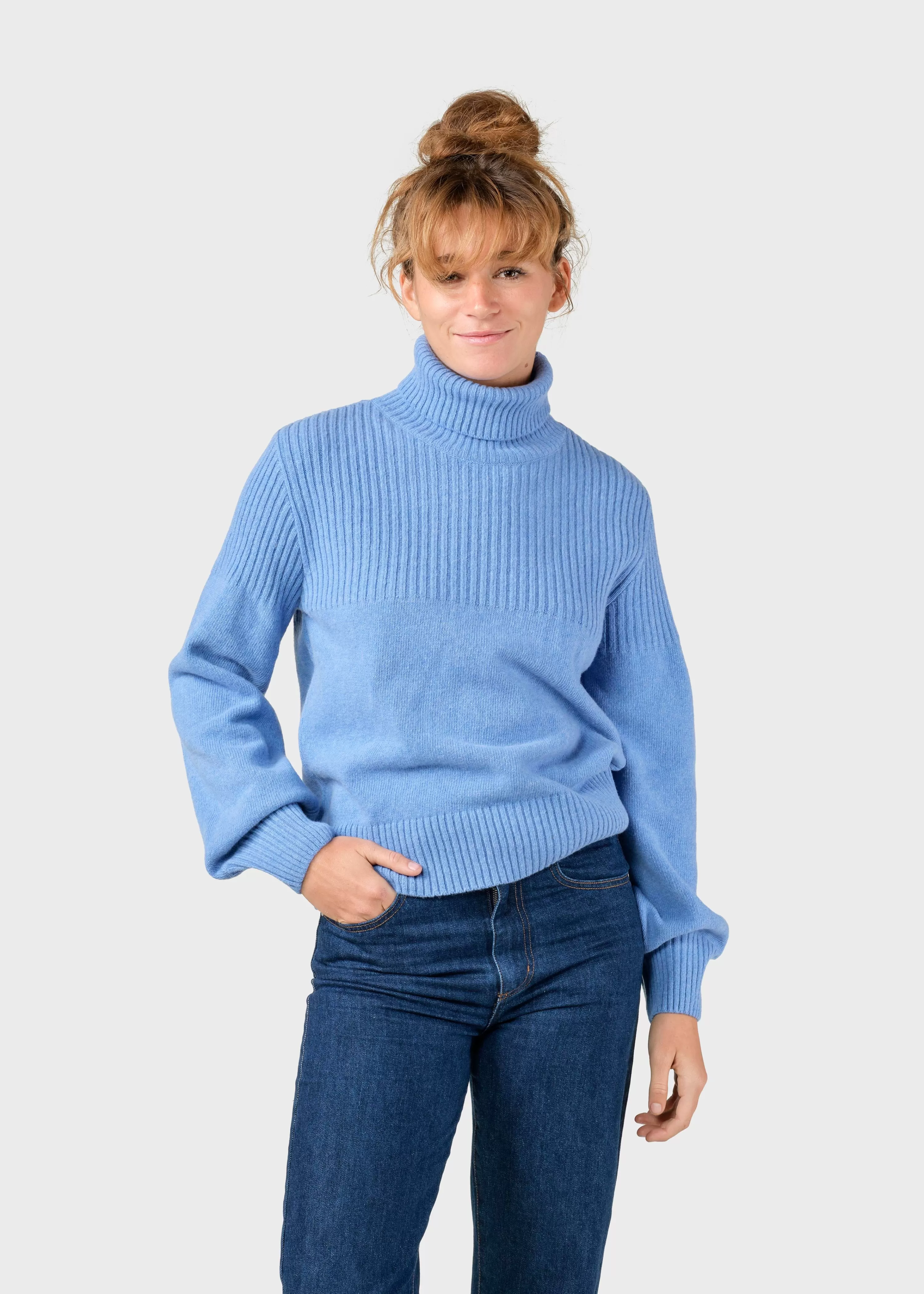 Klitmoller Collective Knitwear | Brushed Merino wool*Svale knit - Light blue