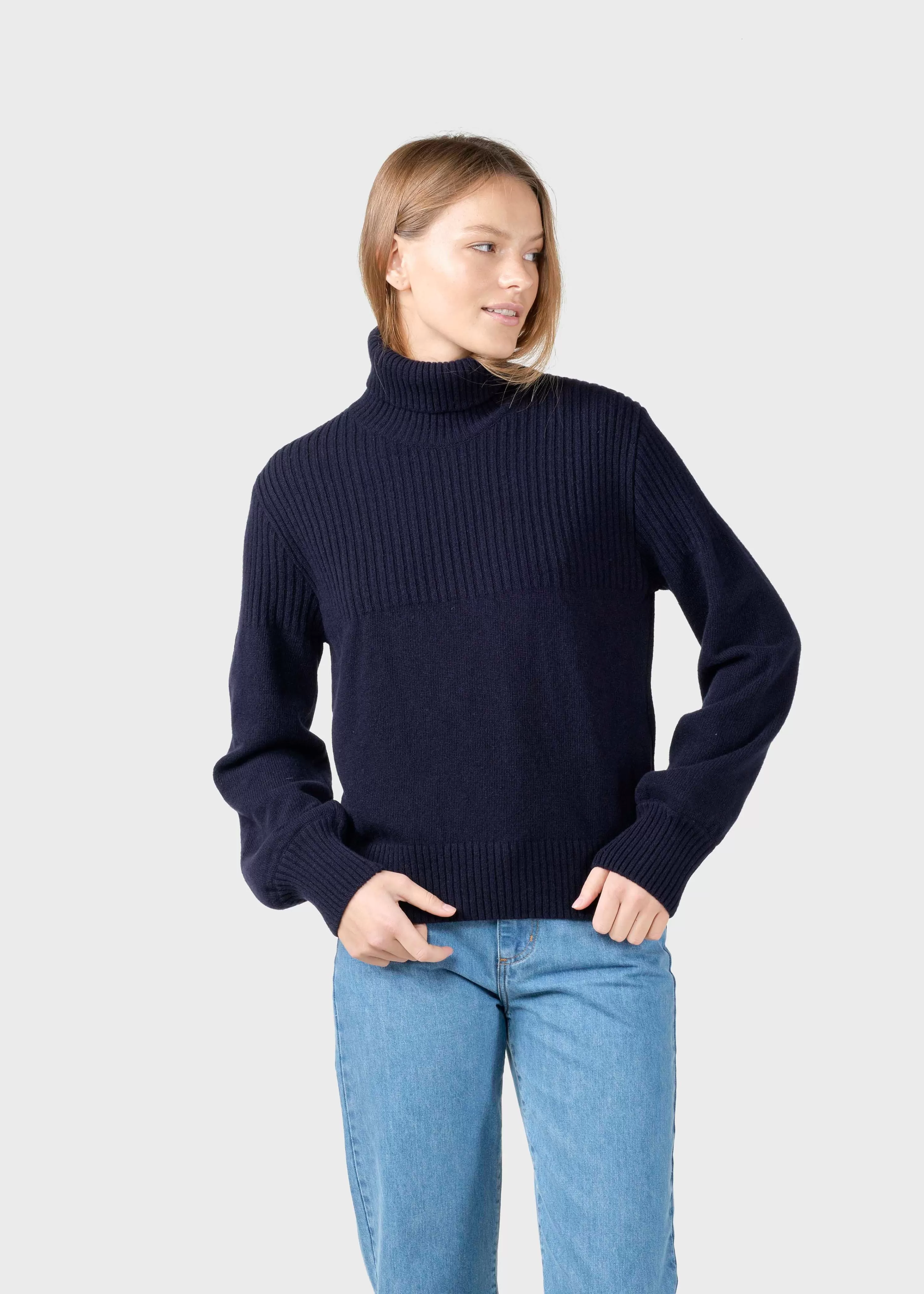 Klitmoller Collective Knitwear | Brushed Merino wool*Svale knit - Navy