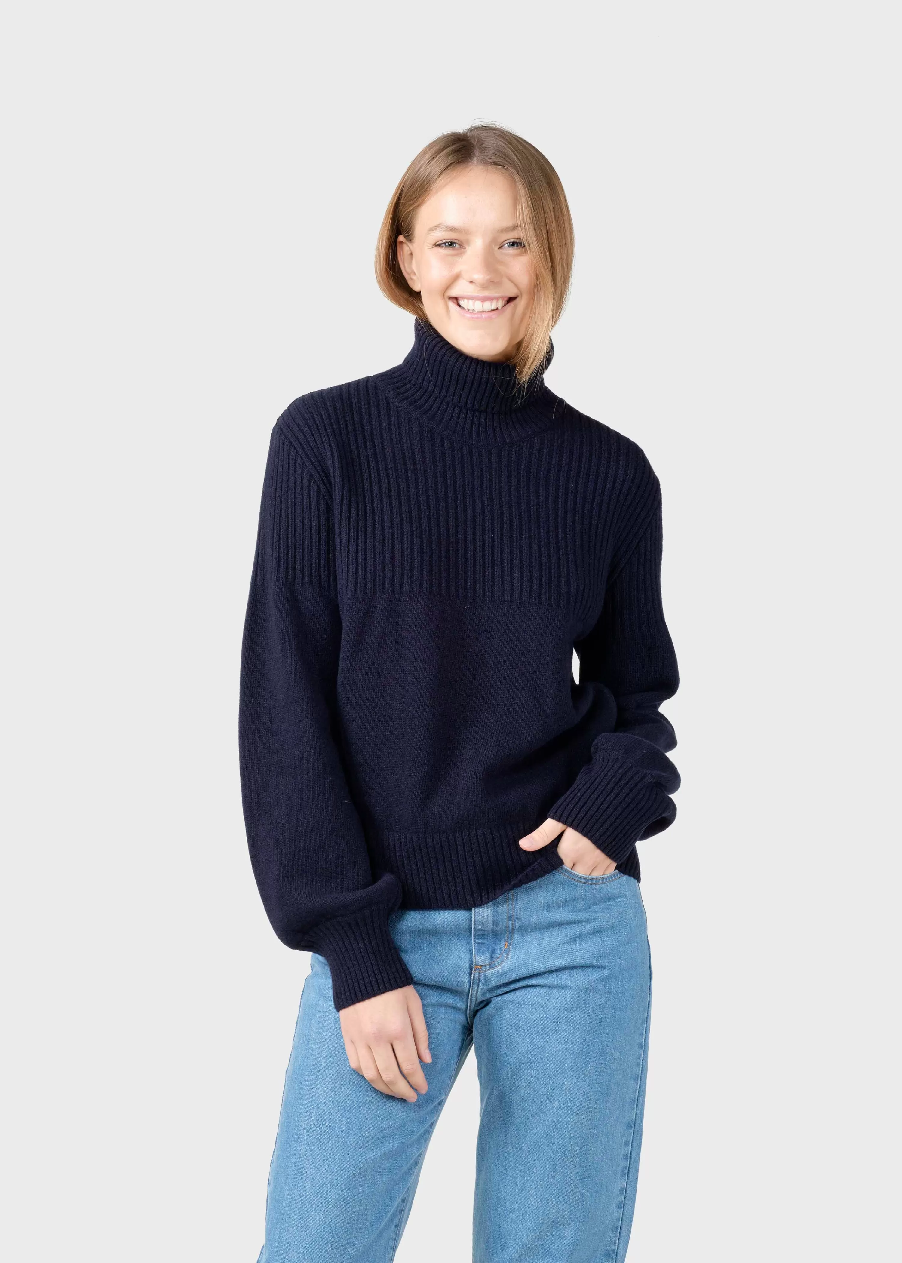 Klitmoller Collective Knitwear | Brushed Merino wool*Svale knit - Navy