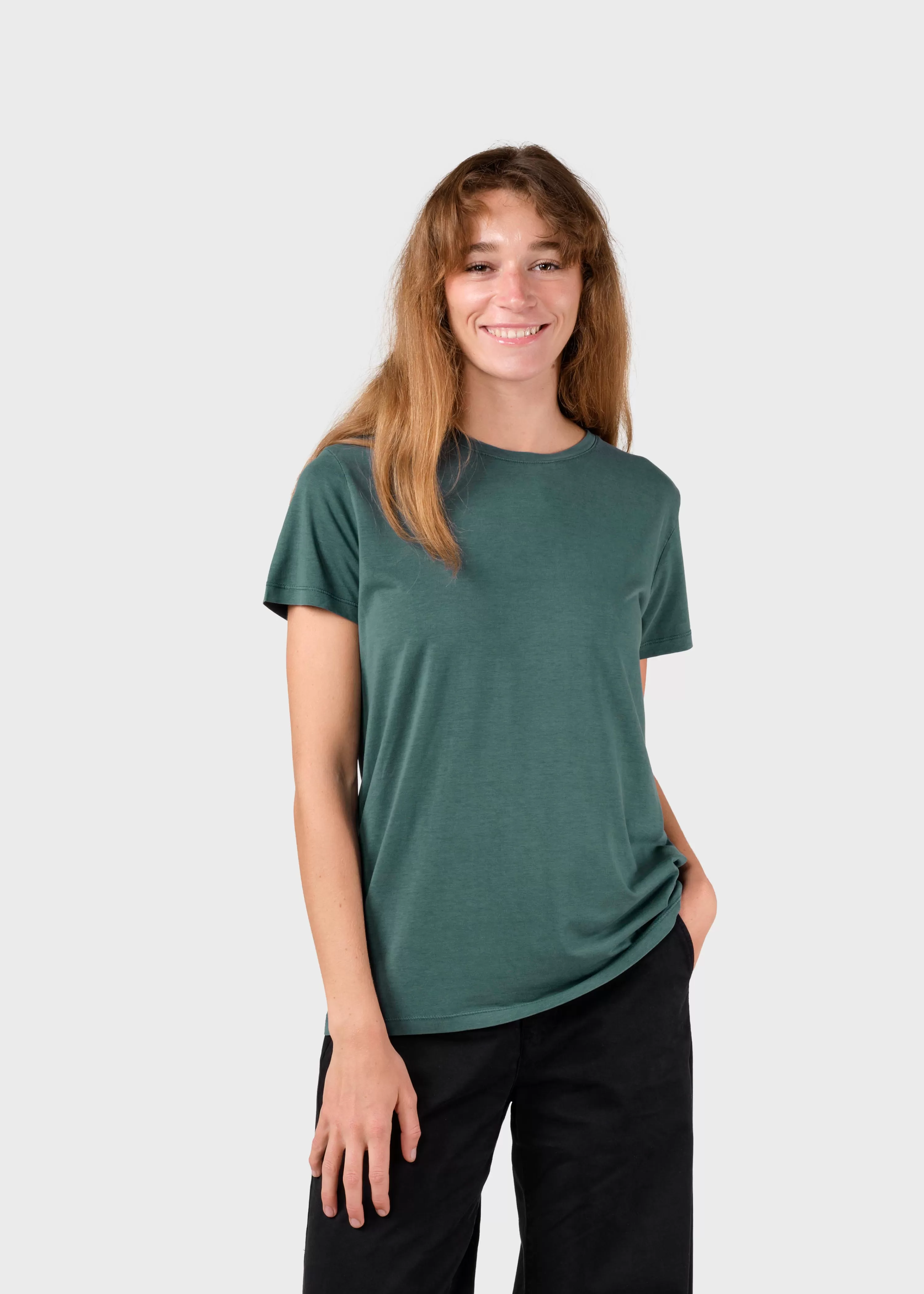 Klitmoller Collective Tees & Tops*Thelma tee - Moss Green