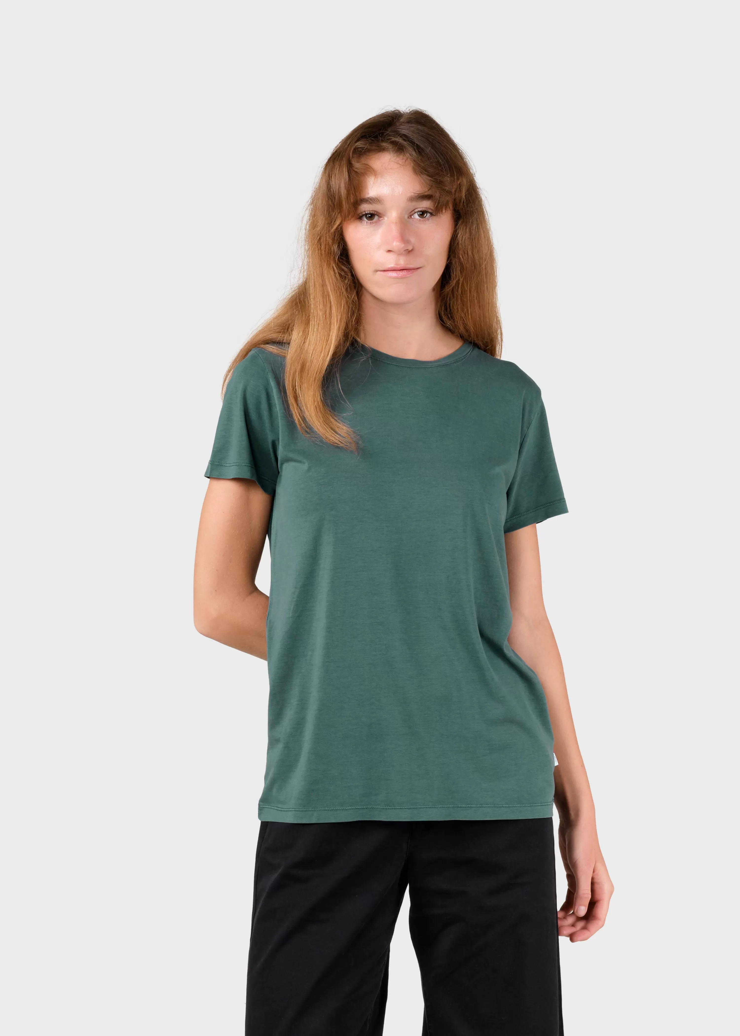 Klitmoller Collective Tees & Tops*Thelma tee - Moss Green