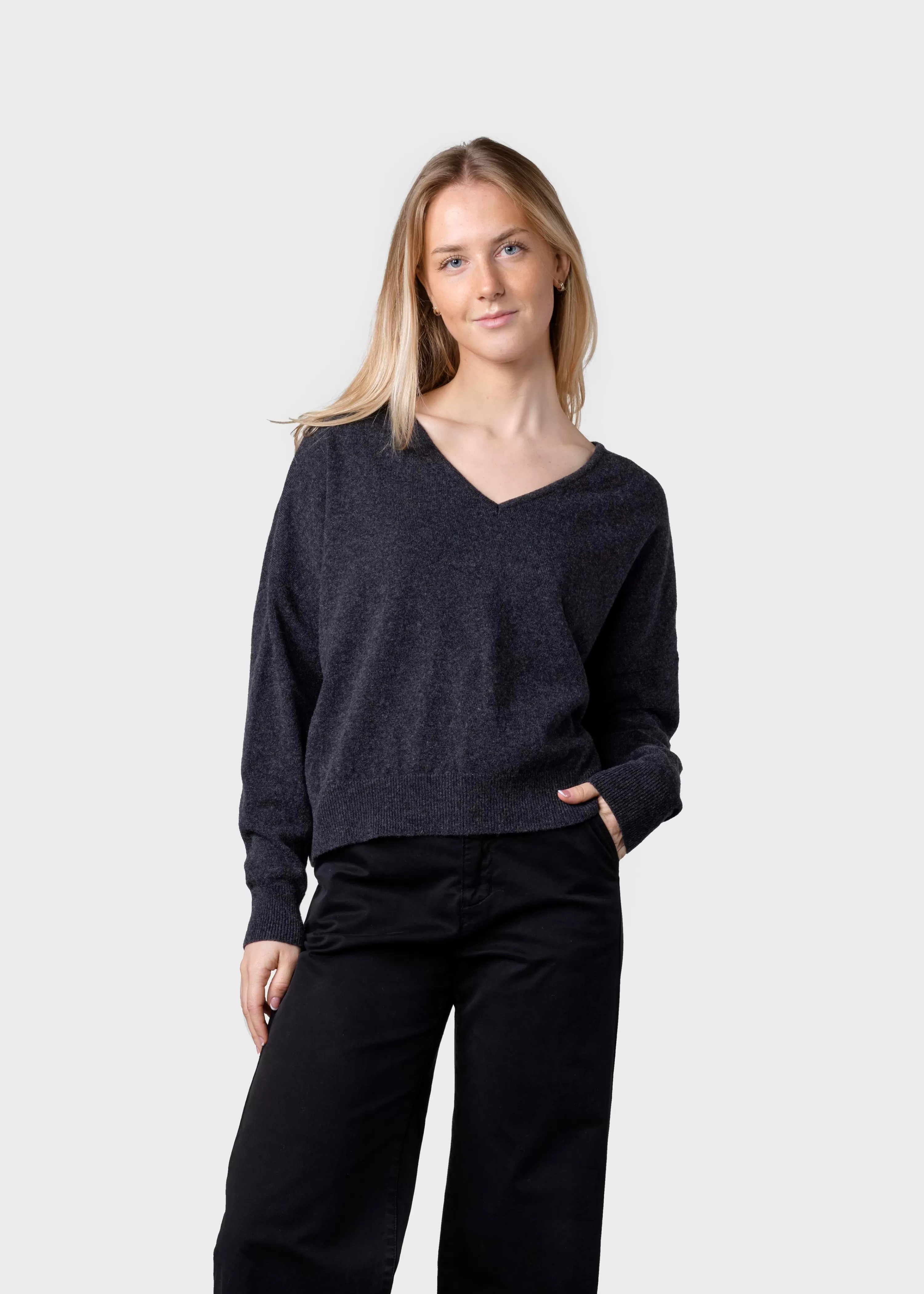 Klitmoller Collective Knitwear | Brushed Merino wool*Vanessa knit - Anthracite