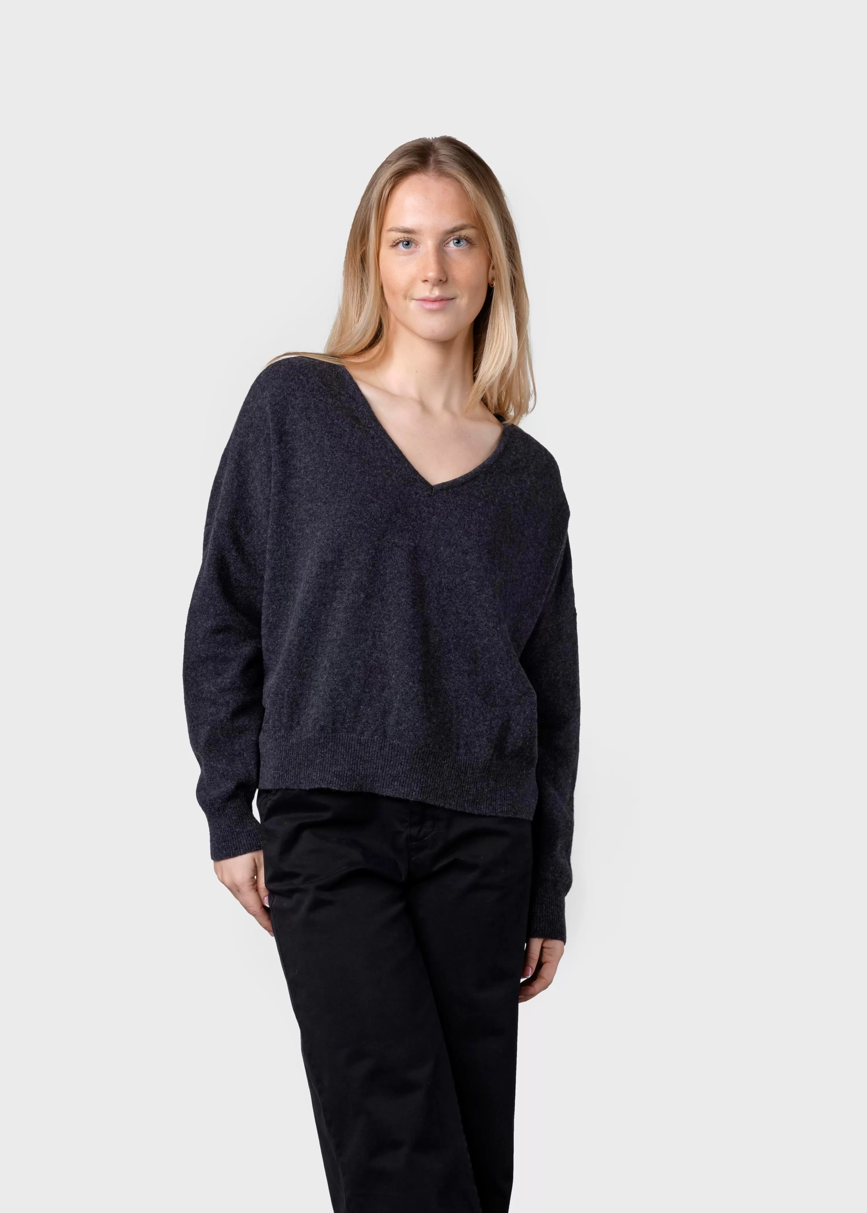 Klitmoller Collective Knitwear | Brushed Merino wool*Vanessa knit - Anthracite