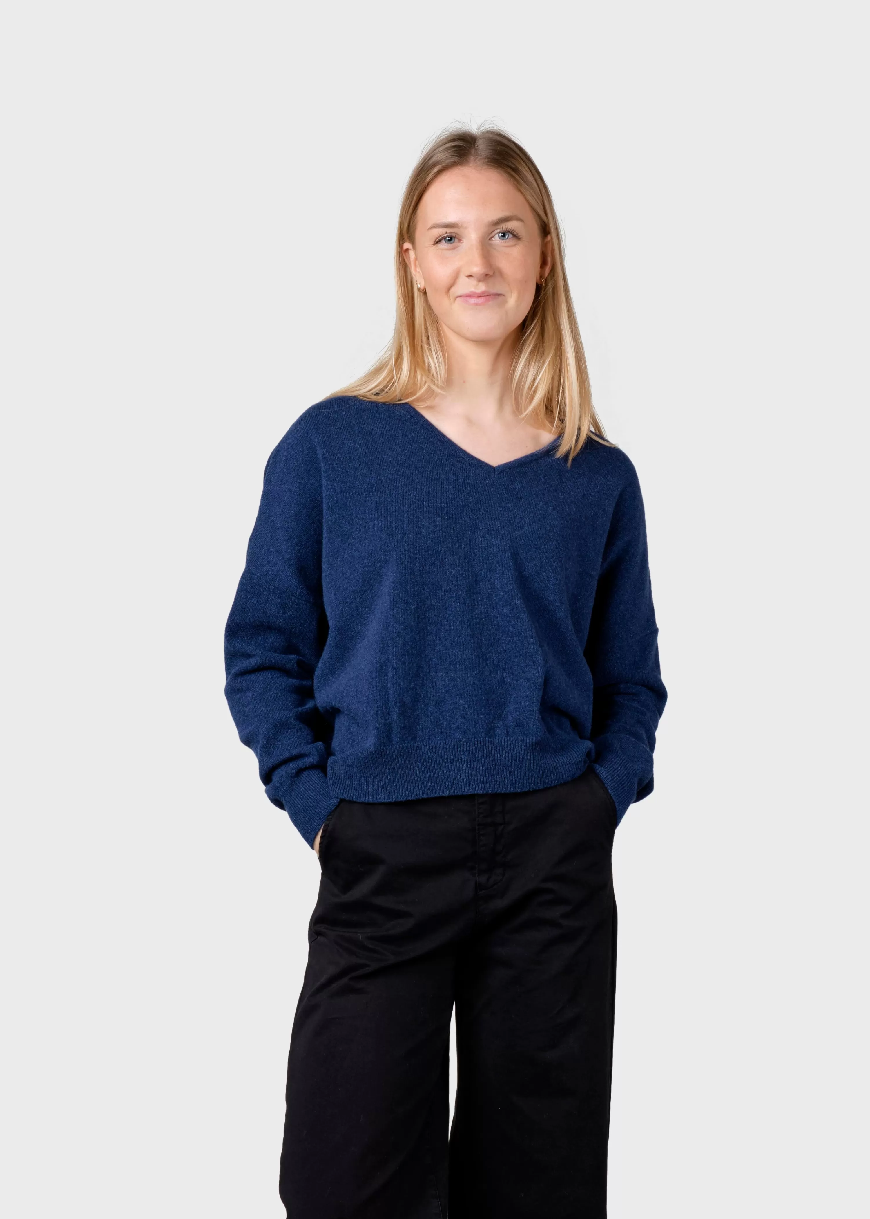 Klitmoller Collective Knitwear | Brushed Merino wool*Vanessa knit - Deep blue