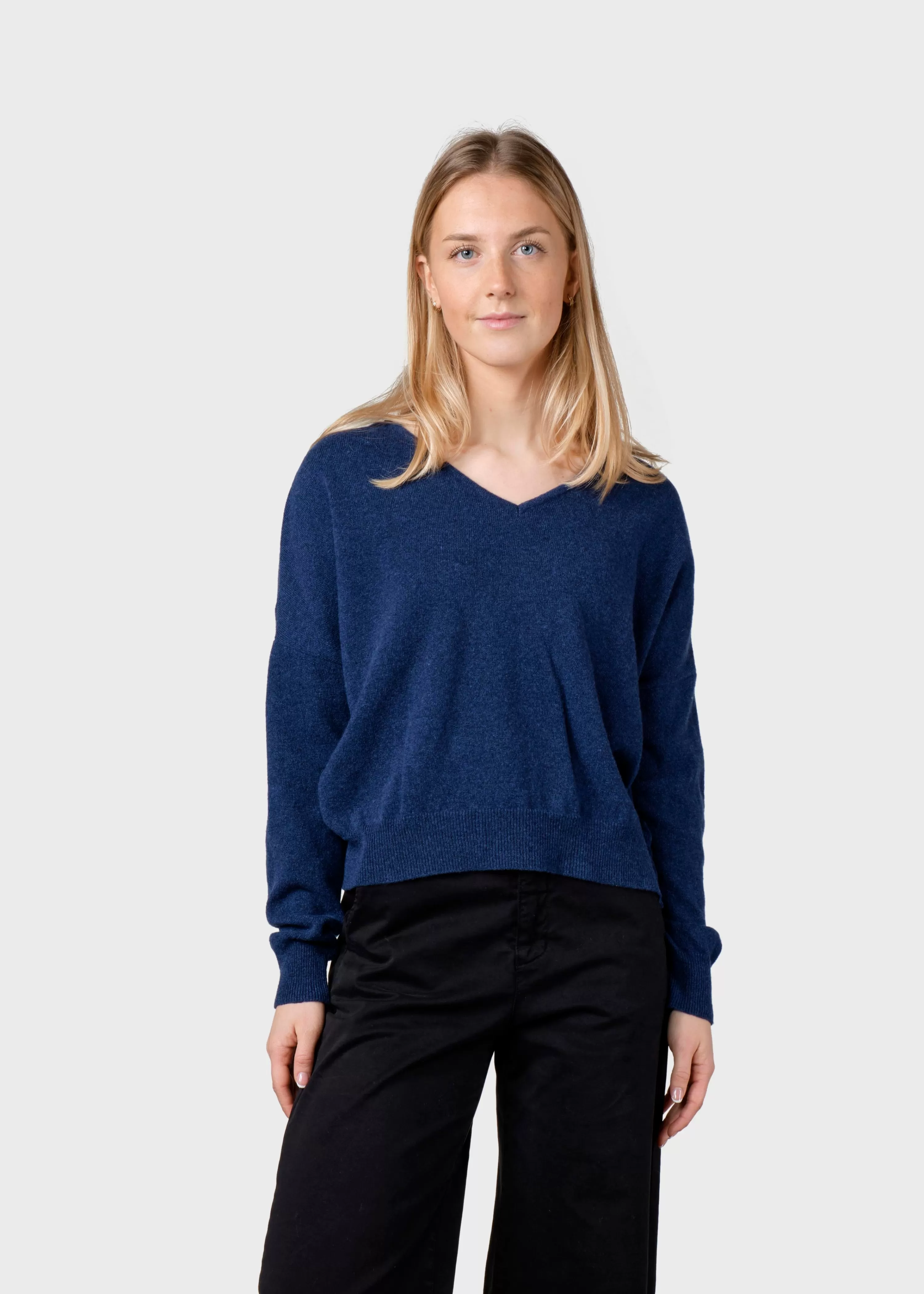 Klitmoller Collective Knitwear | Brushed Merino wool*Vanessa knit - Deep blue