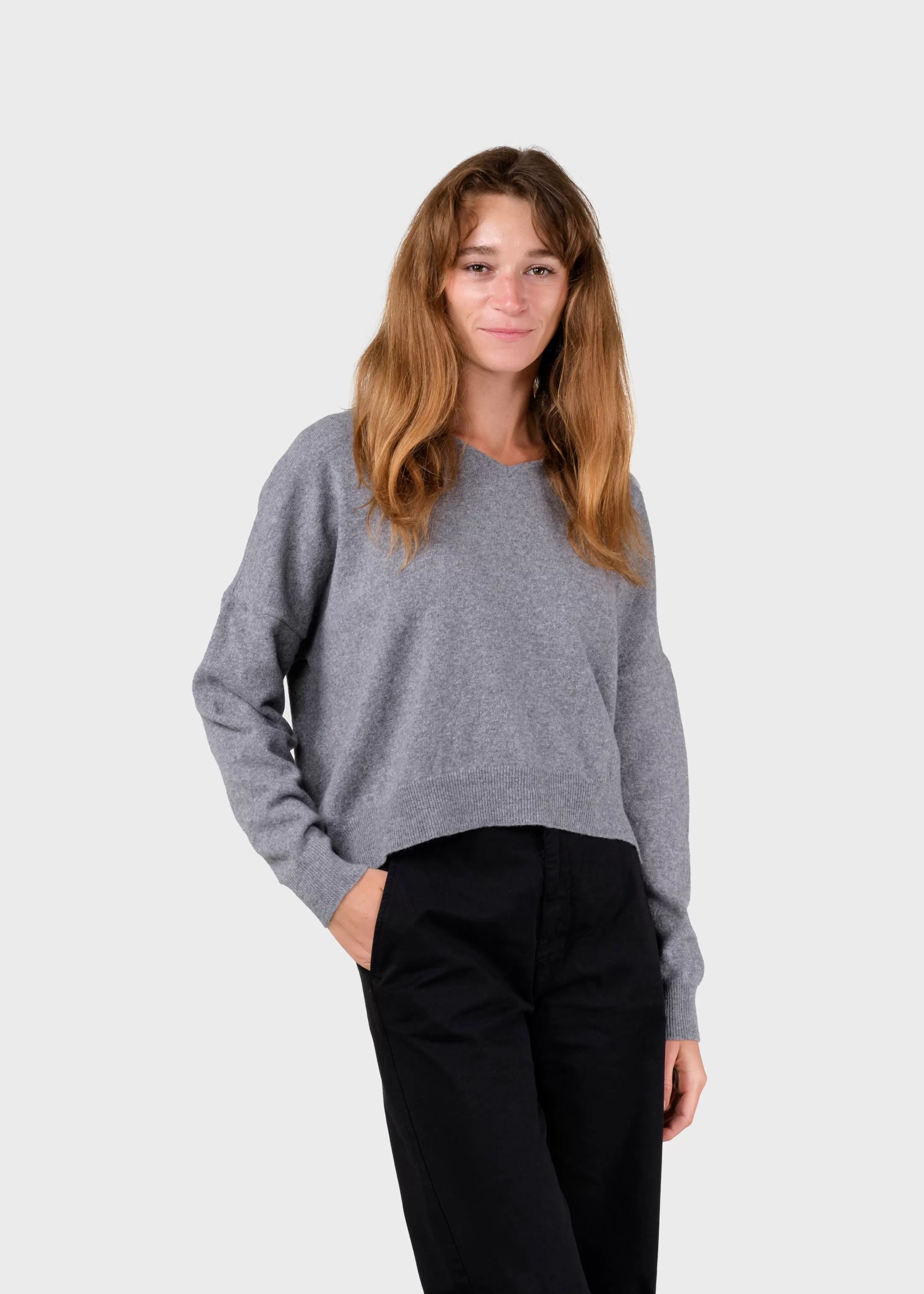 Klitmoller Collective Knitwear | Brushed Merino wool*Vanessa knit - Light grey