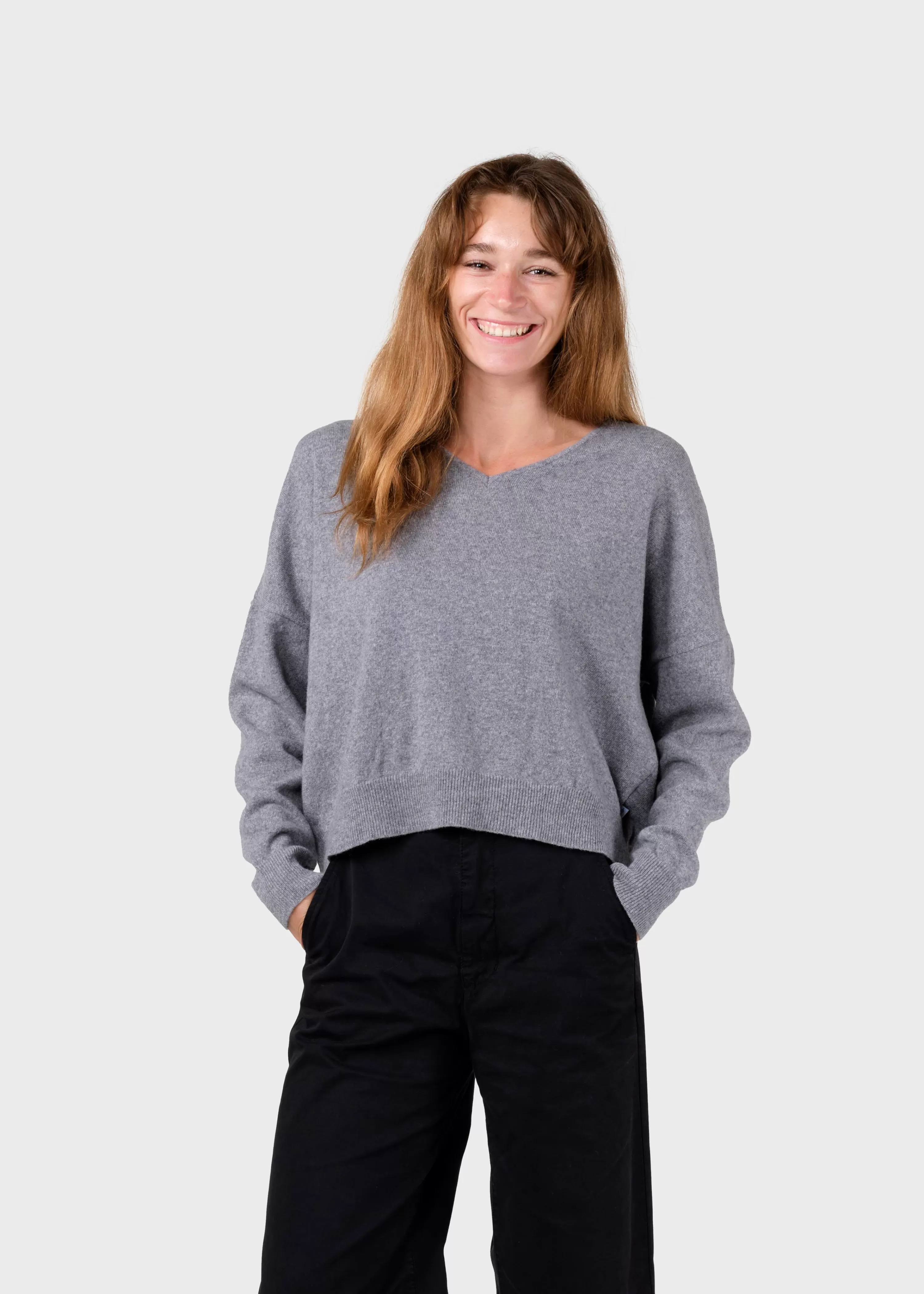 Klitmoller Collective Knitwear | Brushed Merino wool*Vanessa knit - Light grey