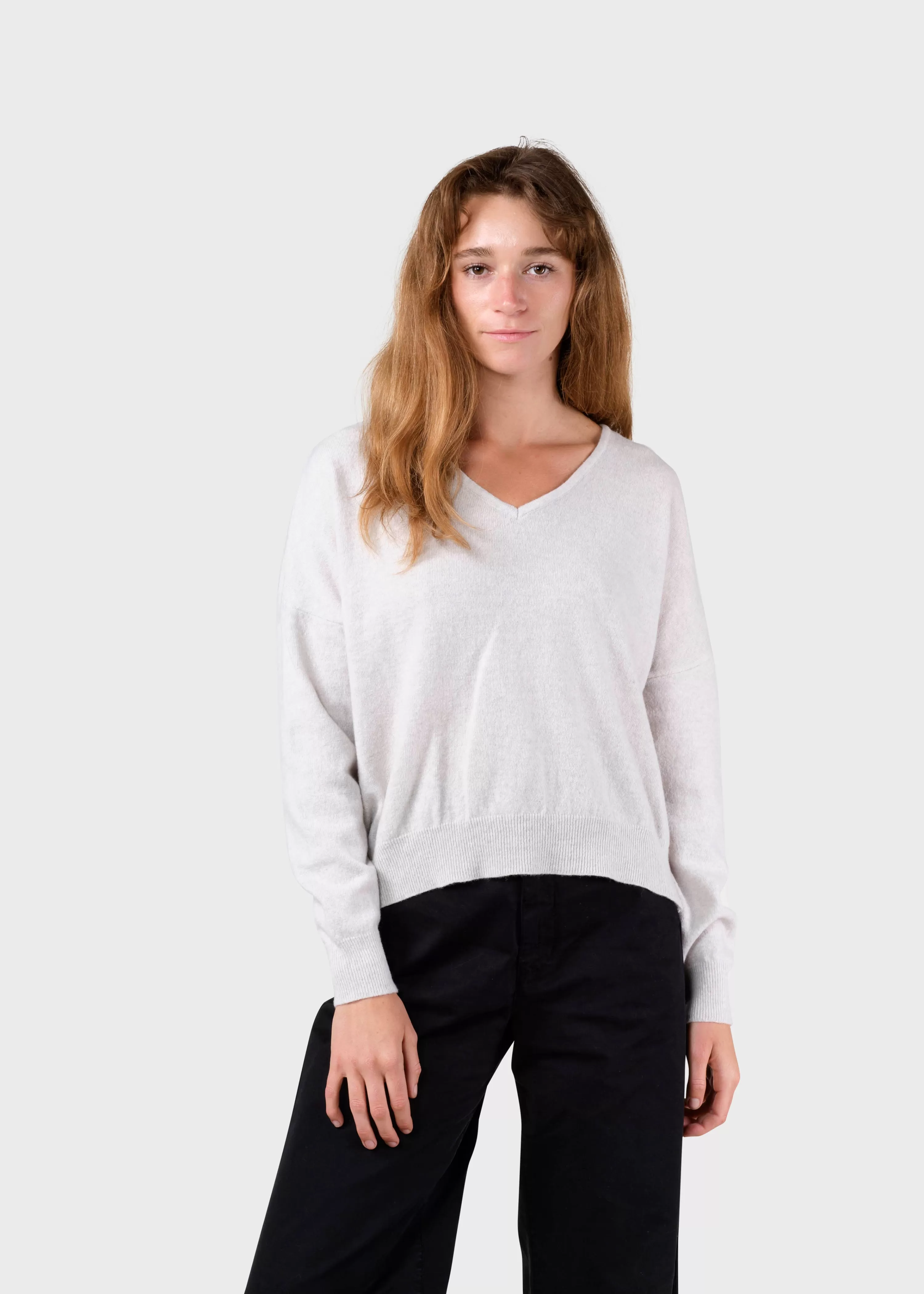 Klitmoller Collective Knitwear | Brushed Merino wool*Vanessa knit - Pastel grey