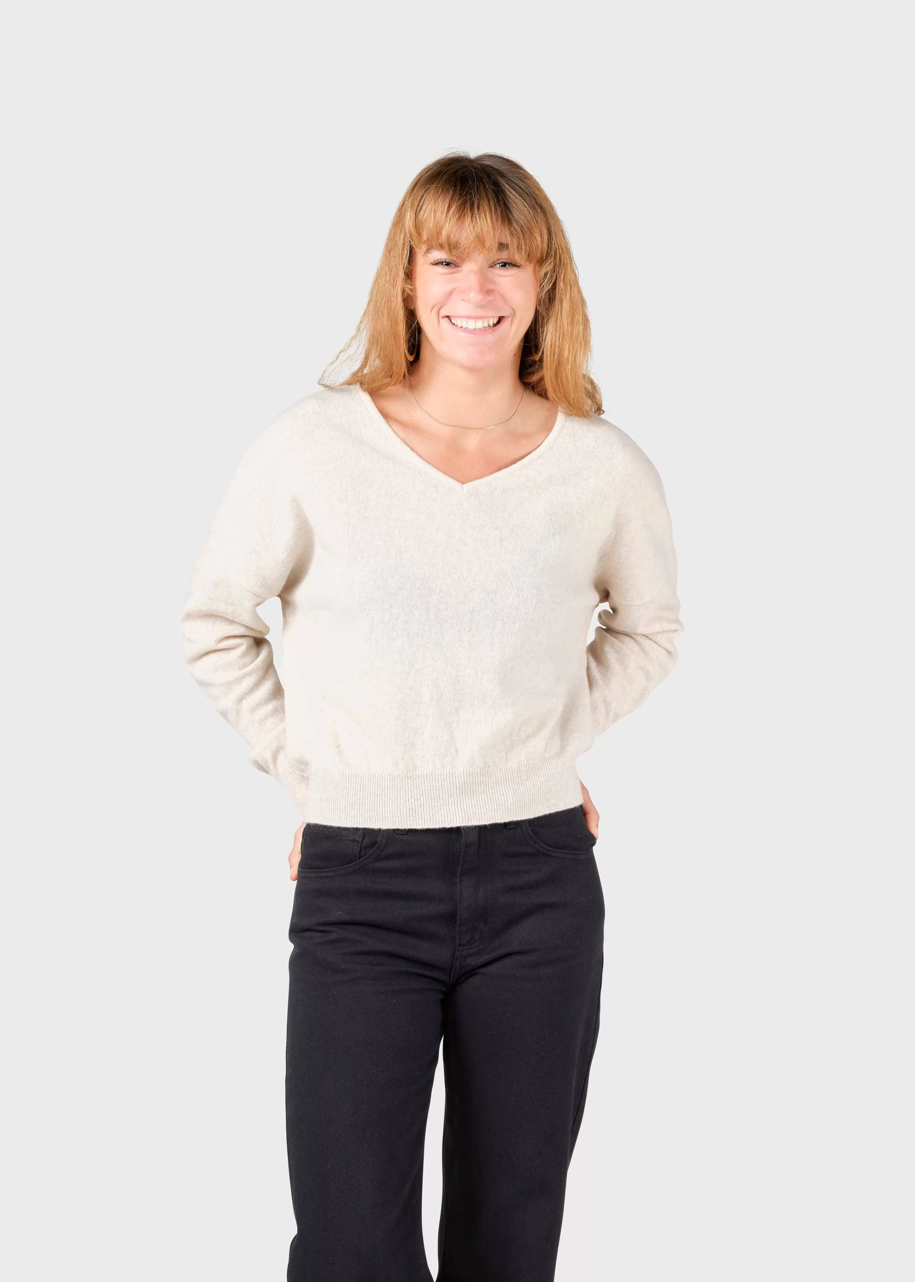 Klitmoller Collective Knitwear | Brushed Merino wool*Vanessa knit - Pastel sand