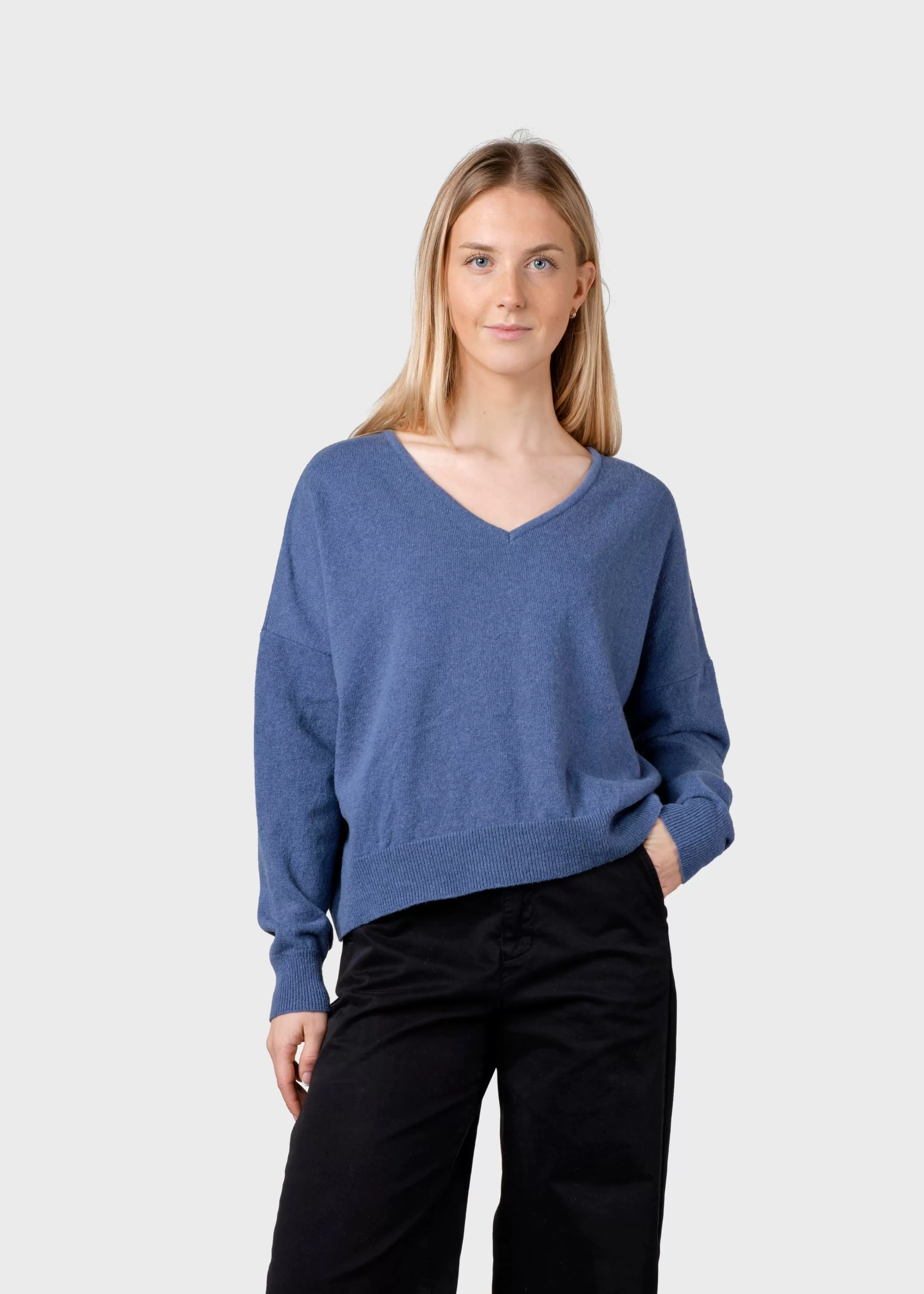 Klitmoller Collective Knitwear | Brushed Merino wool*Vanessa knit - Sky blue