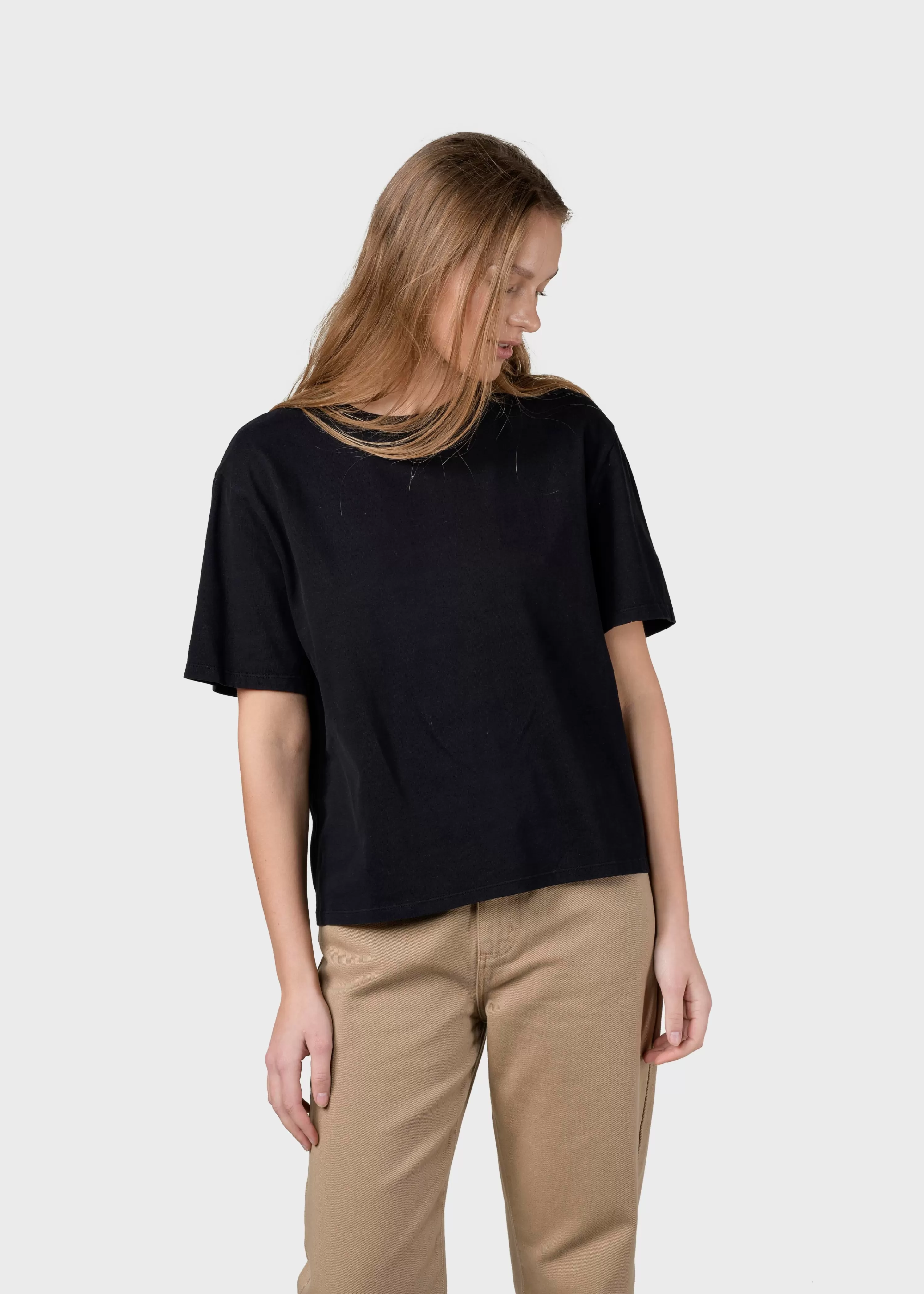 Klitmoller Collective Tees & Tops*Womens boxy tee - Black