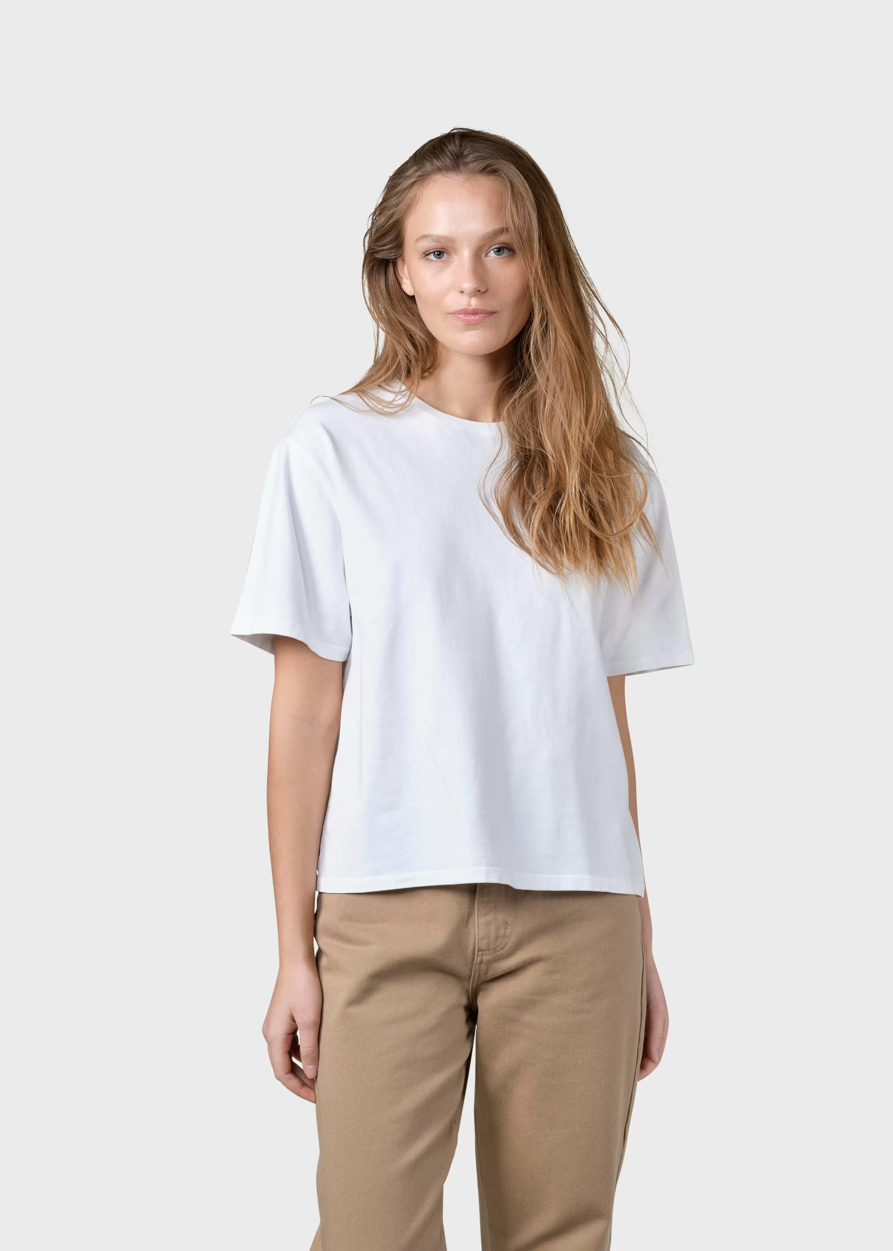 Klitmoller Collective Tees & Tops*Womens boxy tee - White