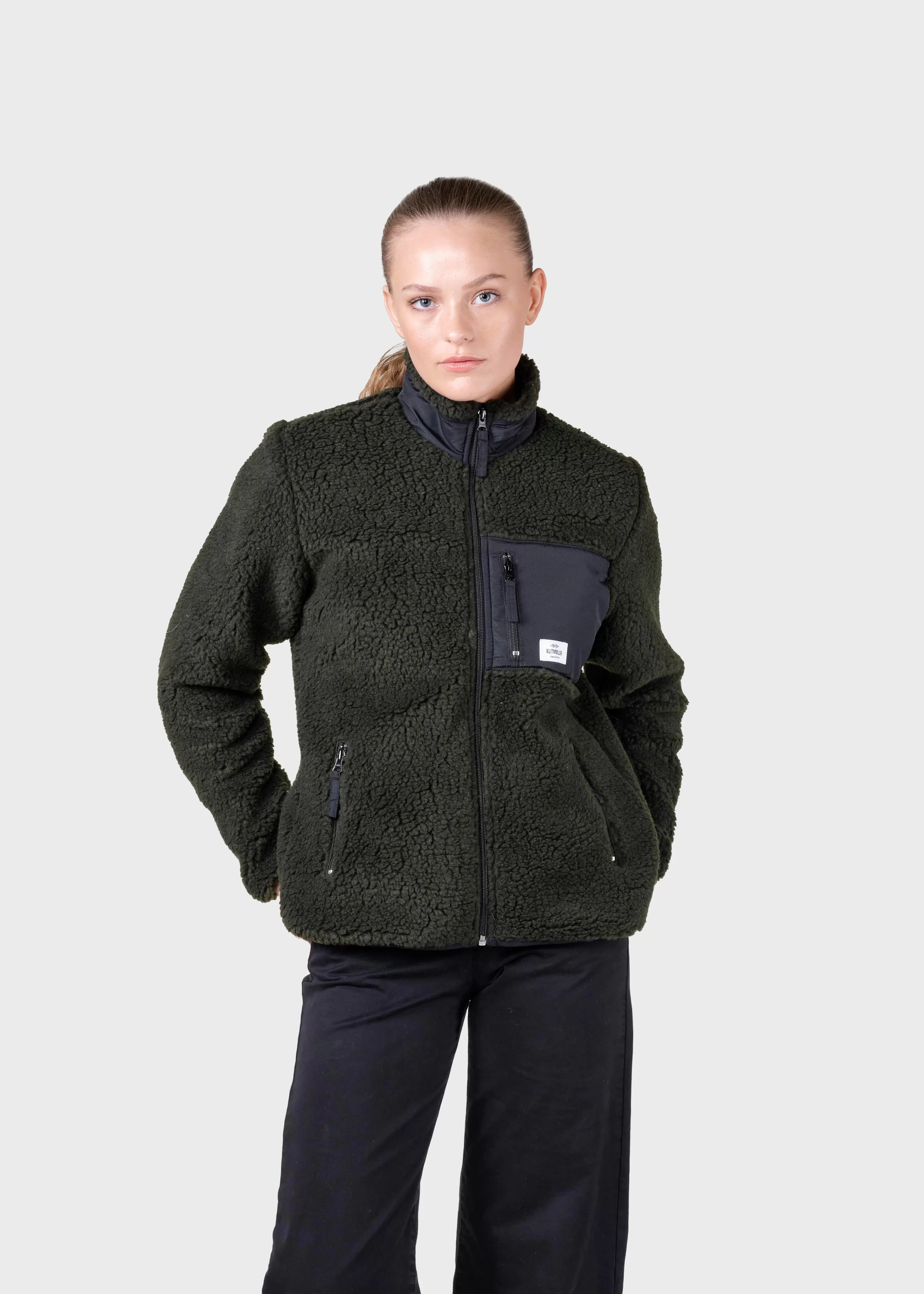 Klitmoller Collective Jackets*Womens fleece jacket - Olive