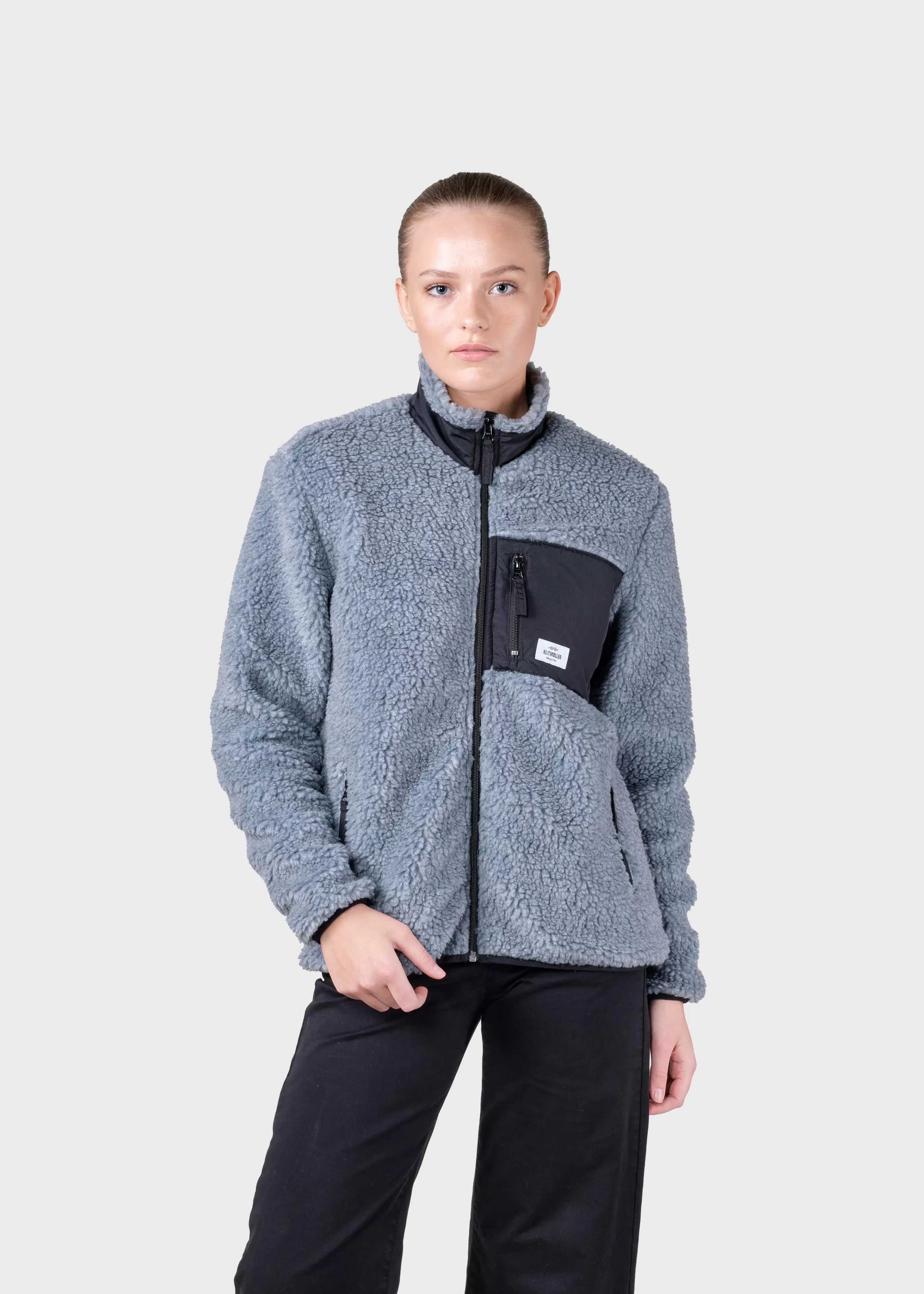 Klitmoller Collective Jackets*Womens fleece jacket - Pastel grey