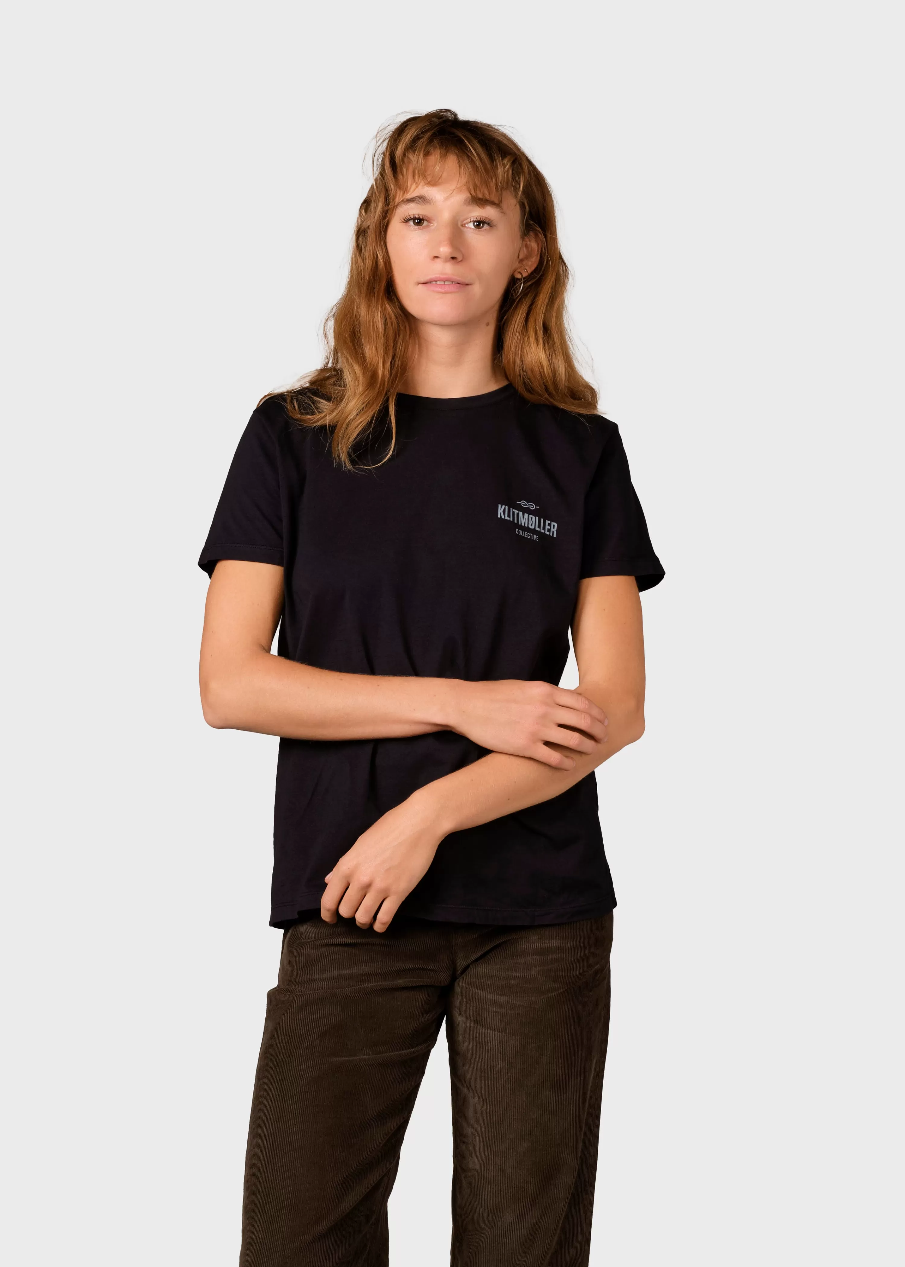 Klitmoller Collective Tees & Tops*Womens small logo tee - Black